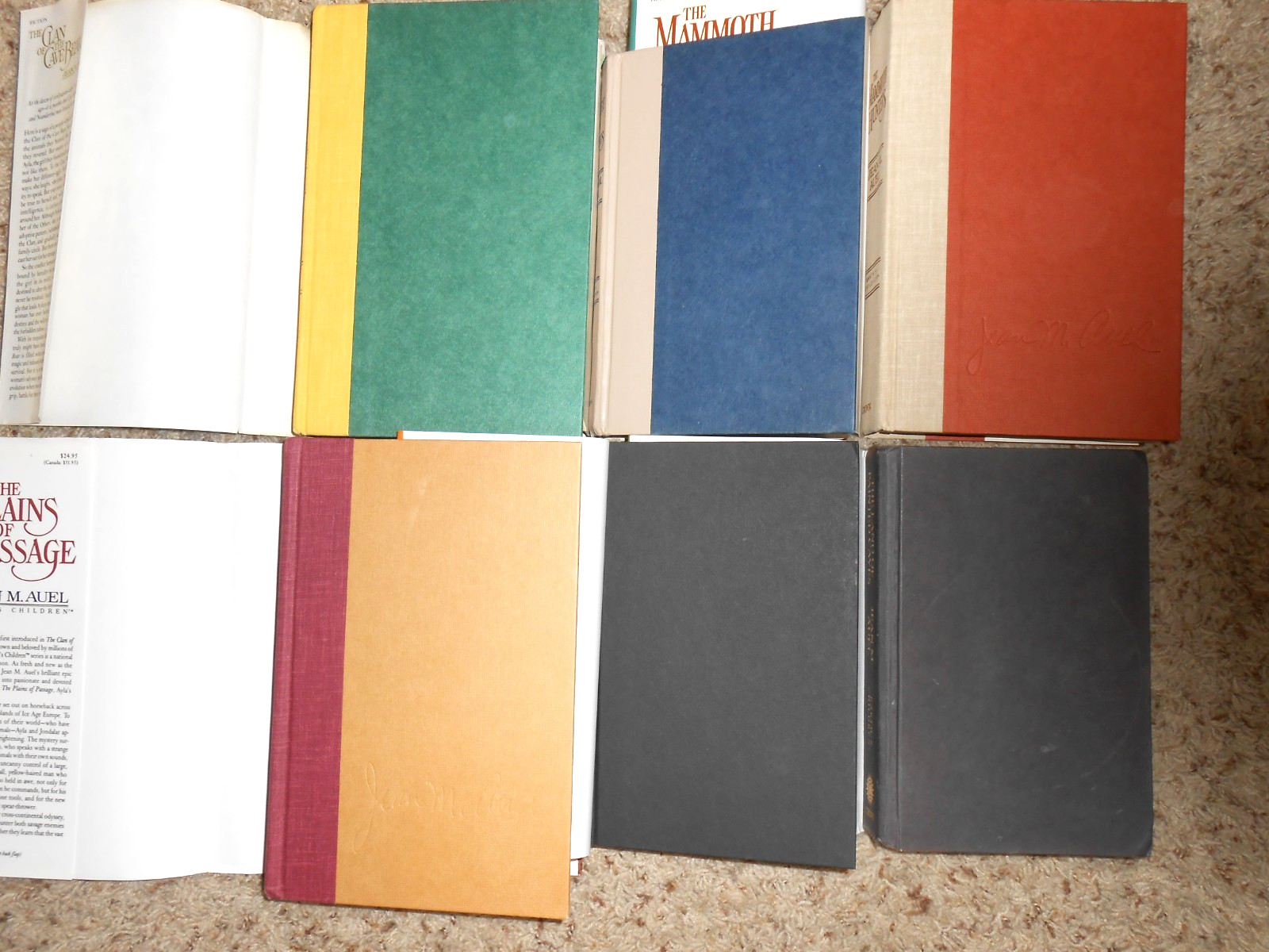 Jean M Auel EARTH’S CHILDREN 6 Vo Set 3 BCE 2-1st/1st 1 SIGNED -HC/DJ 1GC-VGC