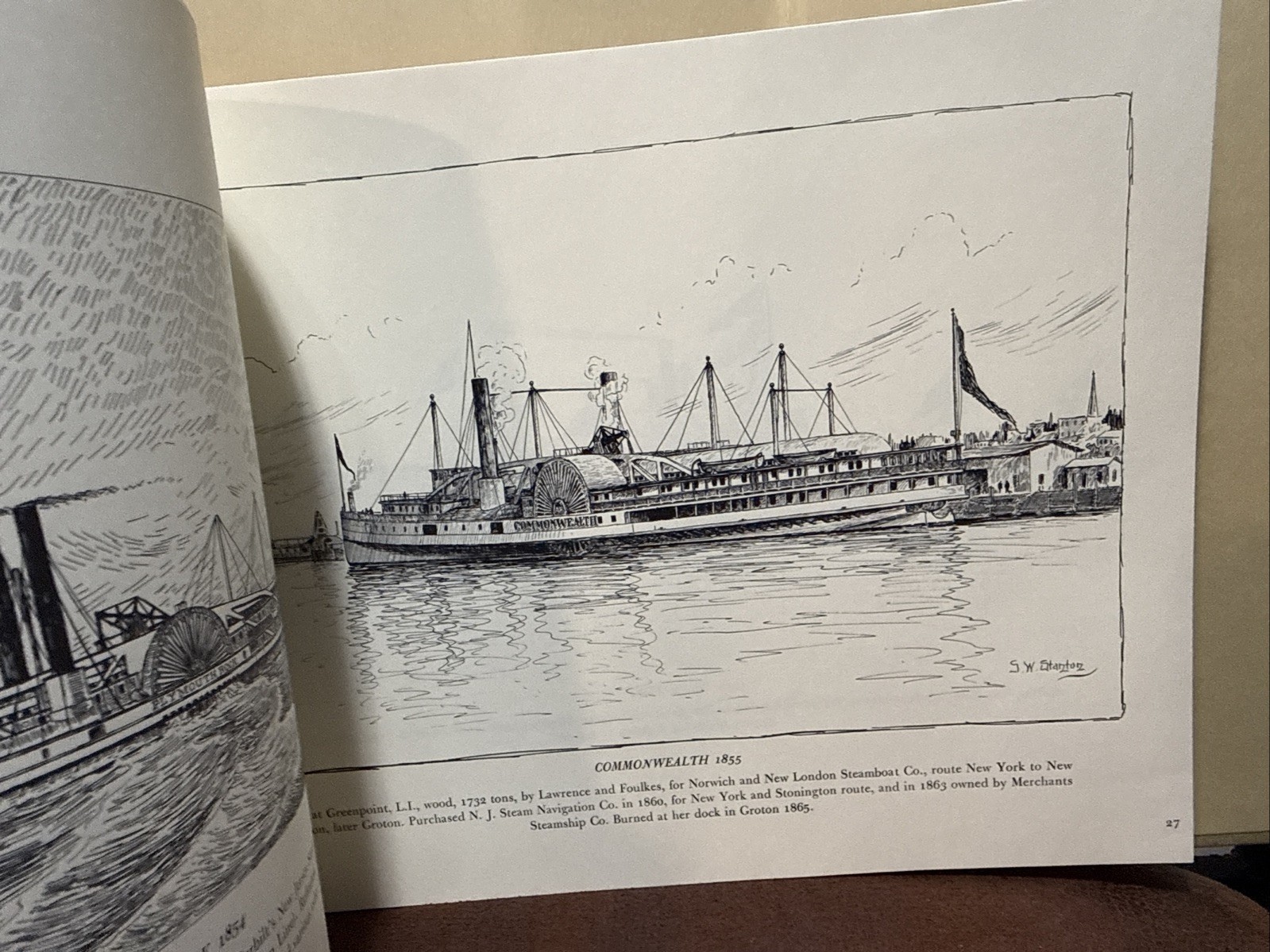 Long Island Sound And Narragansett Bay Steam Vessels – Drawings By Samuel Ward