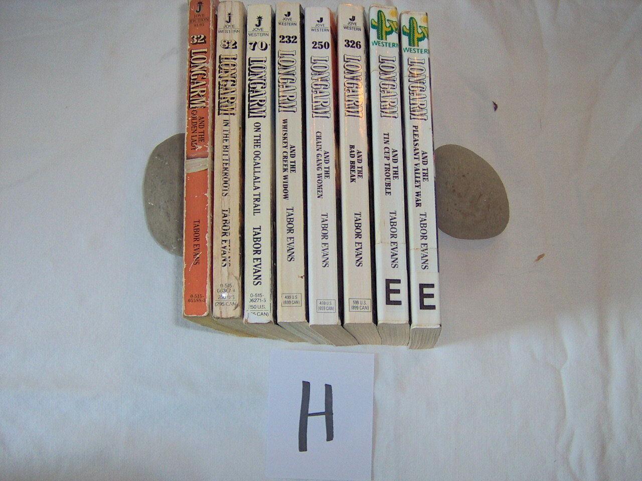 LONGARM Tabor Evans 8 ALL ACTION ADVENTURE WESTERN PAPERBACK BOOKS Lot H