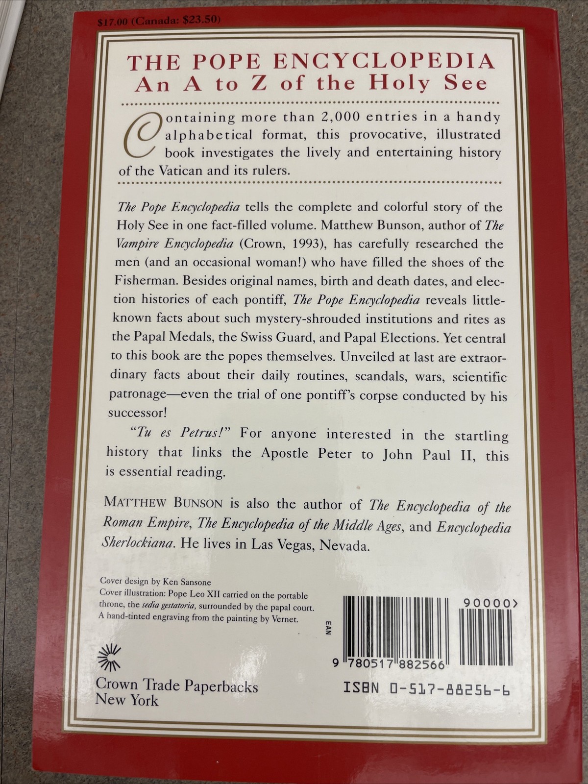 Pope Encyclopedia, Chronicle of the Popes, A History of the Popes