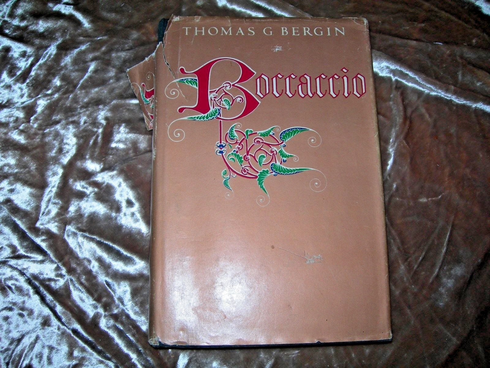 Boccaccio by Thomas G. Bergin 1981, Hardcover with Dust Jacket Signed Inscribed