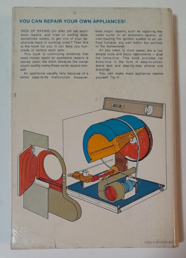 Popular Mechanics Home Appliance Repair Manual by Mort Schultz Hardcover