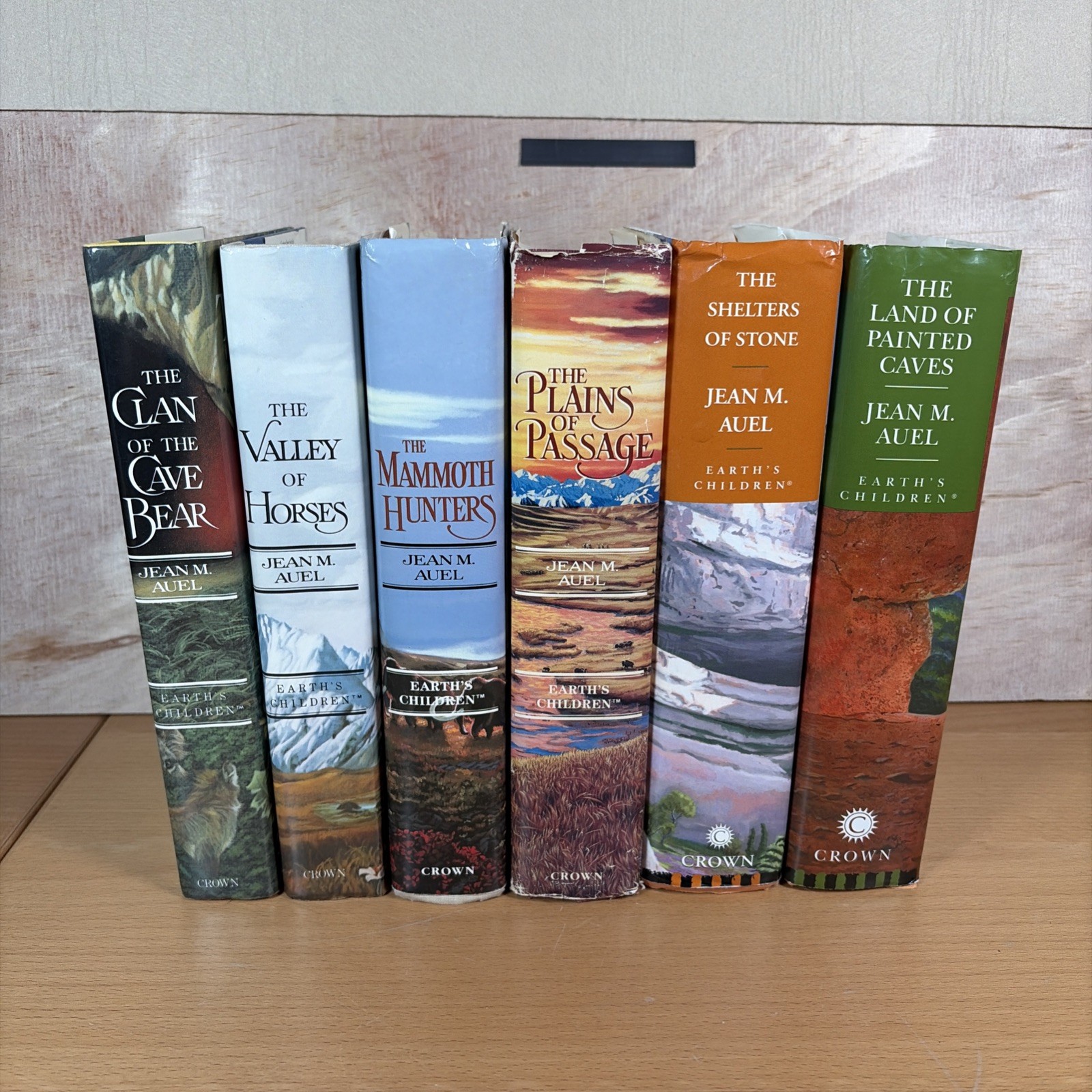 Complete Set Series Lot of 6 Earth’s Children Books by Jean Auel HARDCOVER