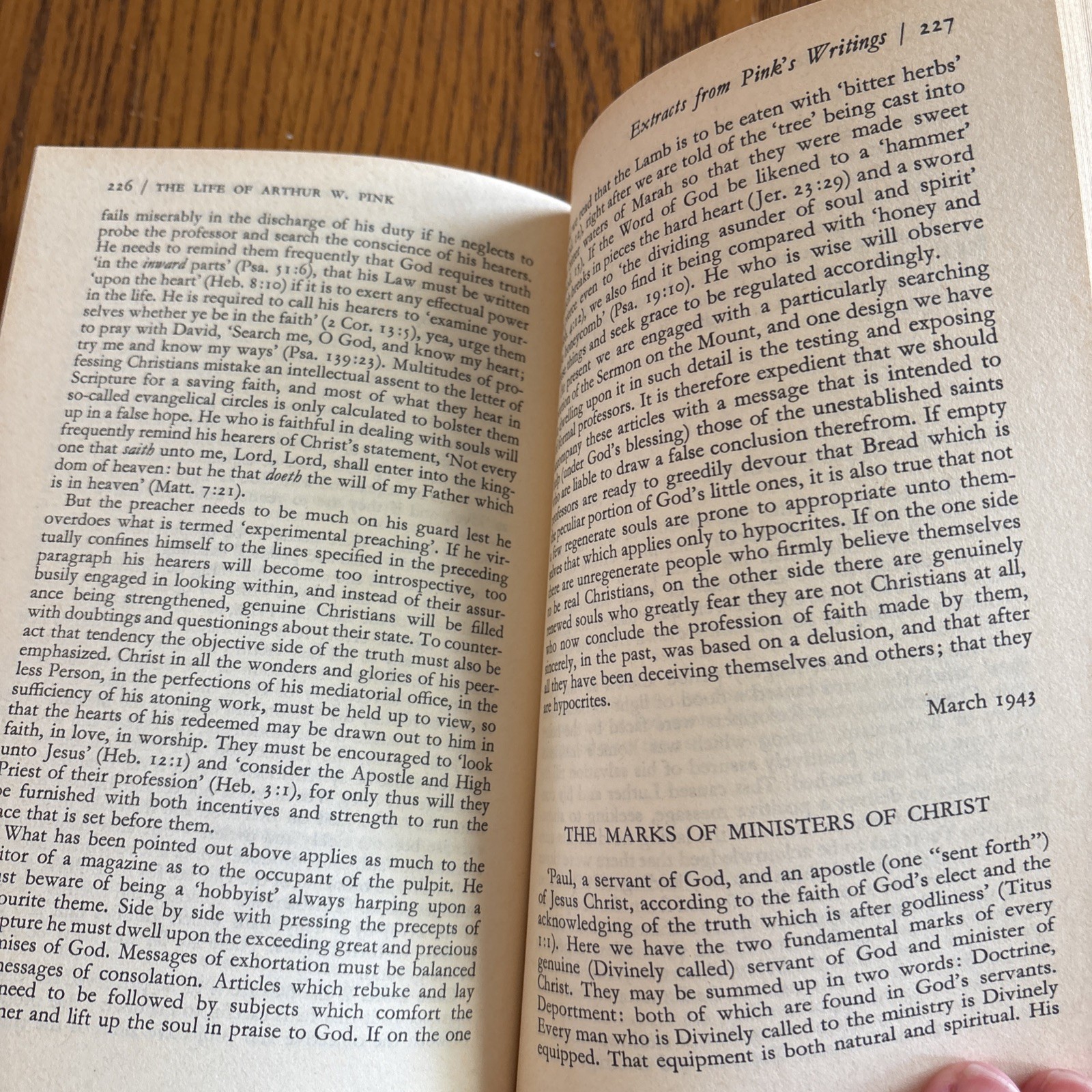 The Life Of Arthur W. Pink By Iain H. Murray PB