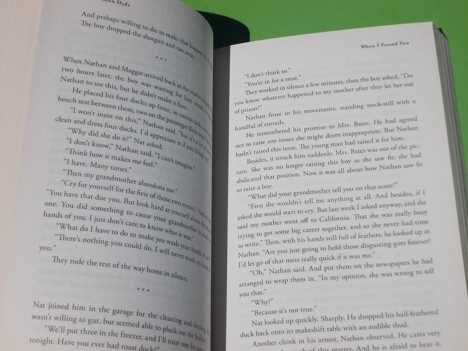 WHEN I FOUND YOU A NOVEL BY CATHERINE RYAN HYDE 2013 AMAZON PUBLISHING 399 PAGES