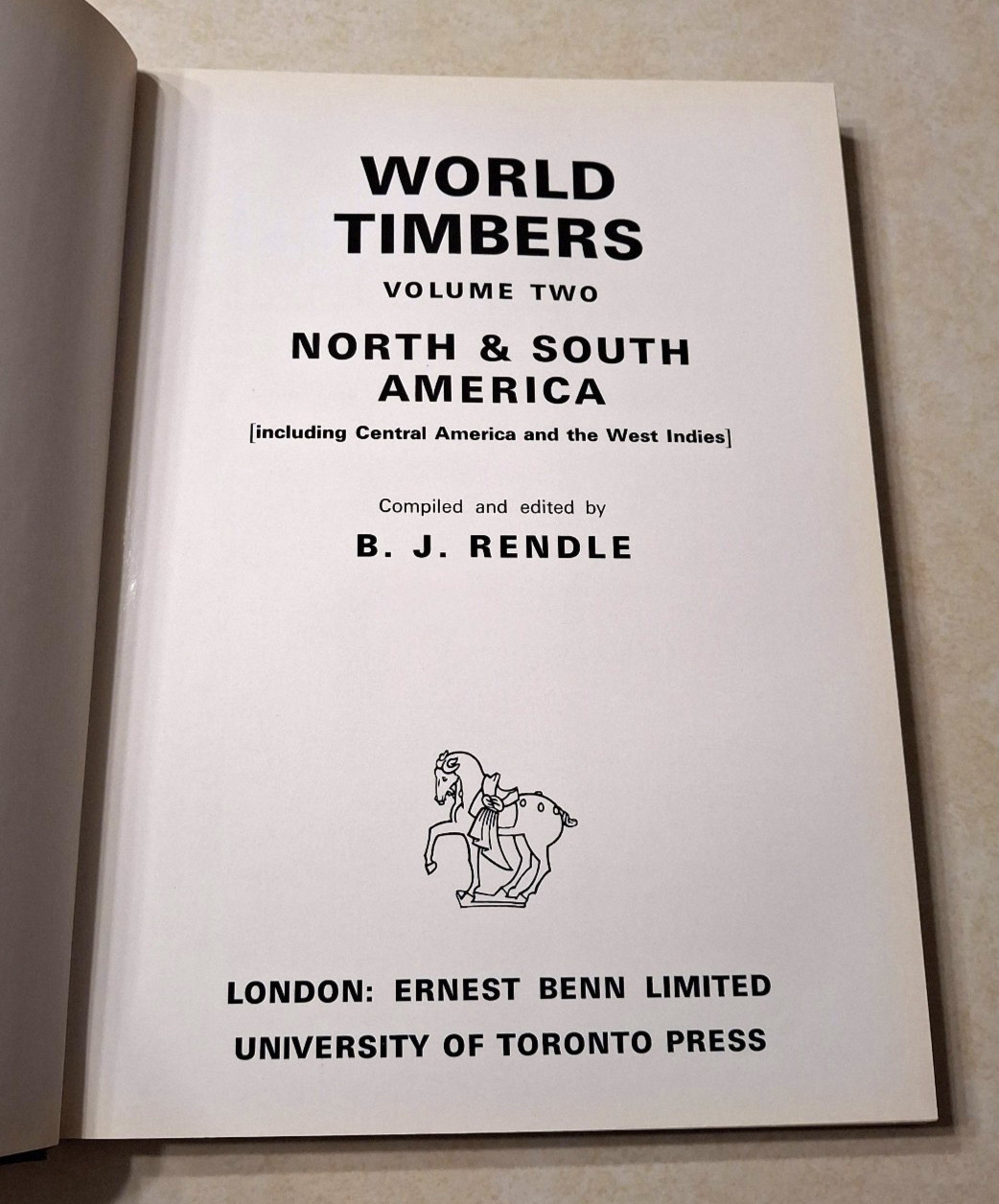 World Timbers B.J. Rendle Complete 3 Volume Set Wood Woodworking Reference Books