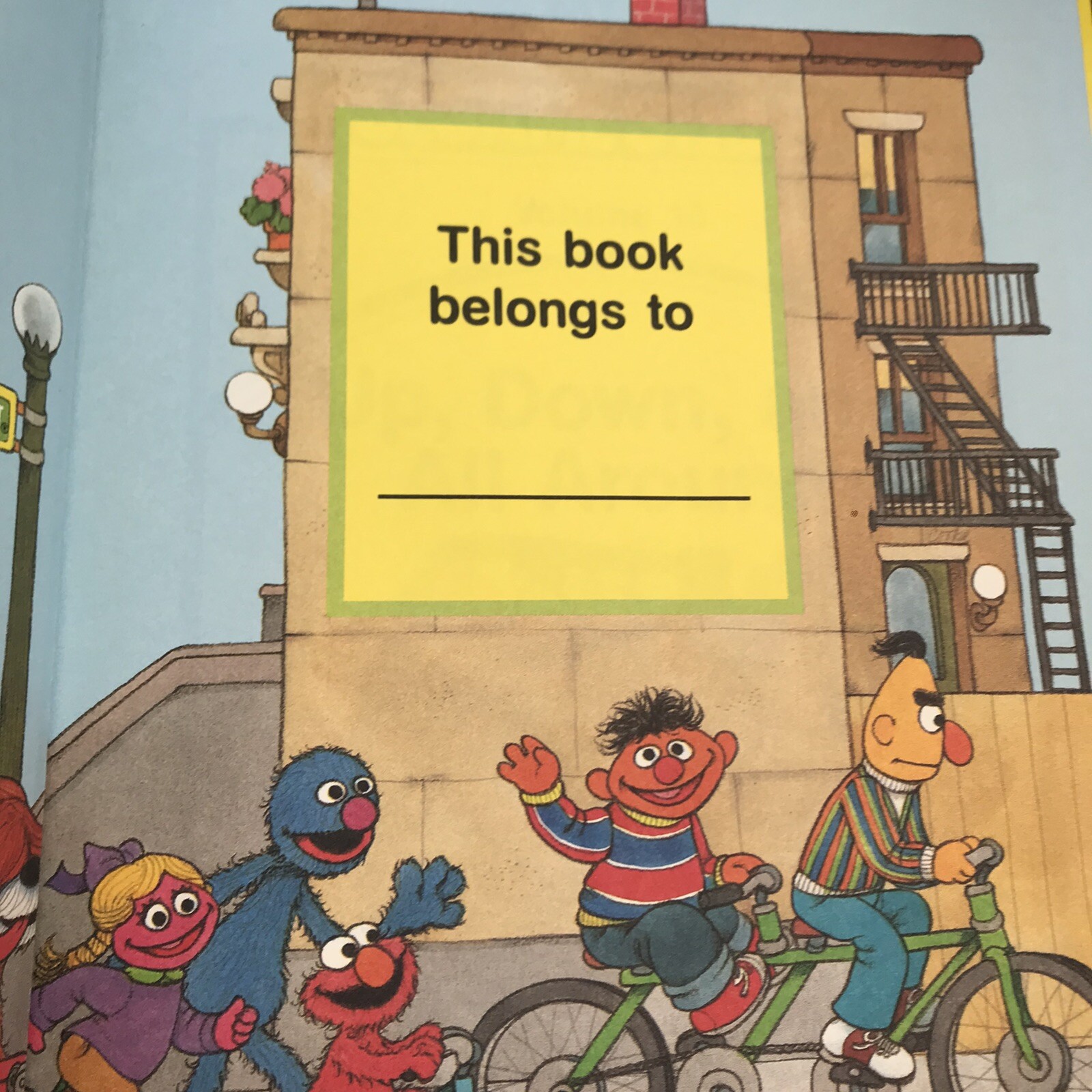 1989 On My Way With Sesame Street Books Hardcover lot of 4 Vintage Big Bird
