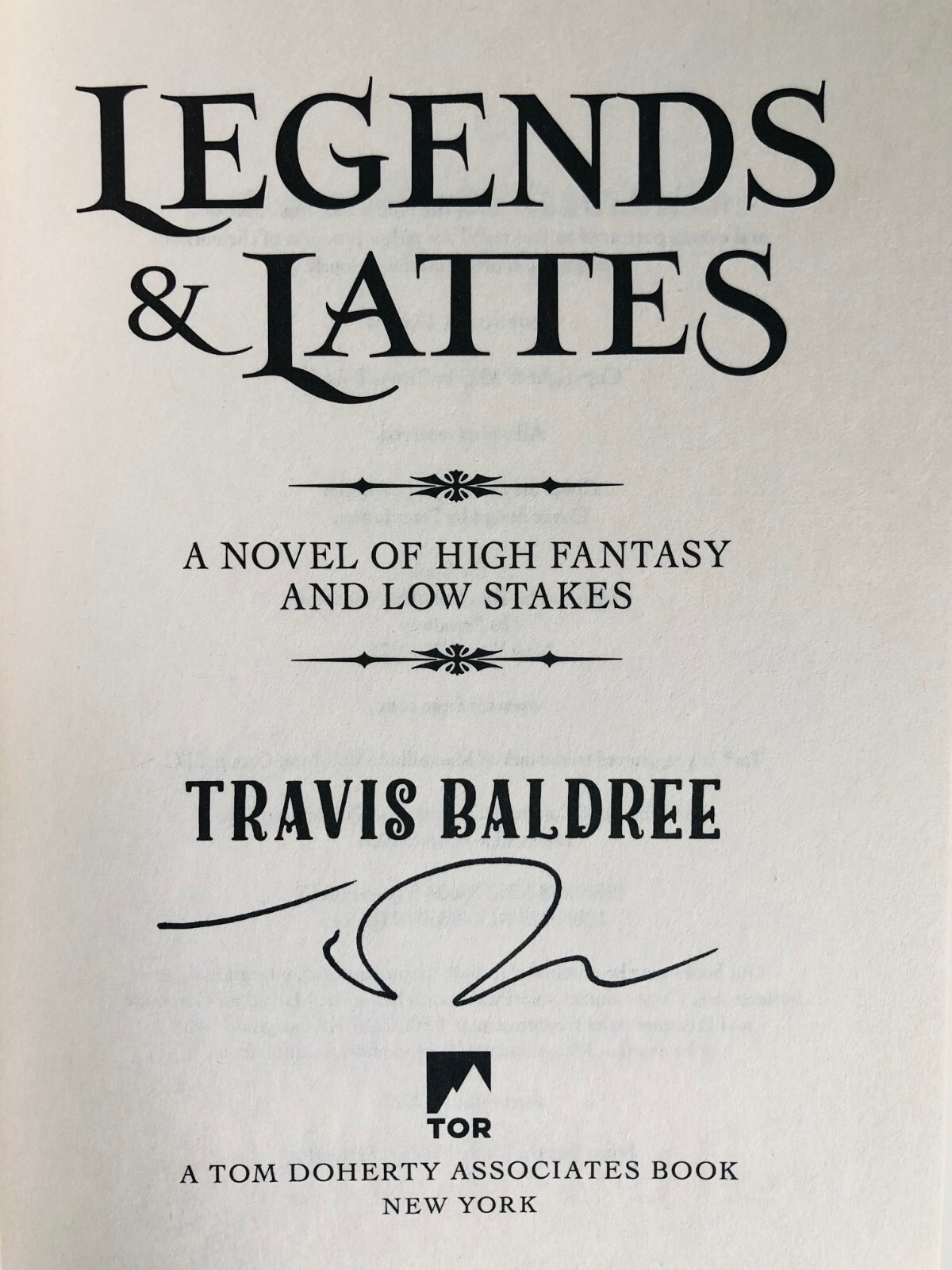 SIGNED Legends & Lattes and Bookshops & Bonedust by Travis Baldree Trade PB NEW