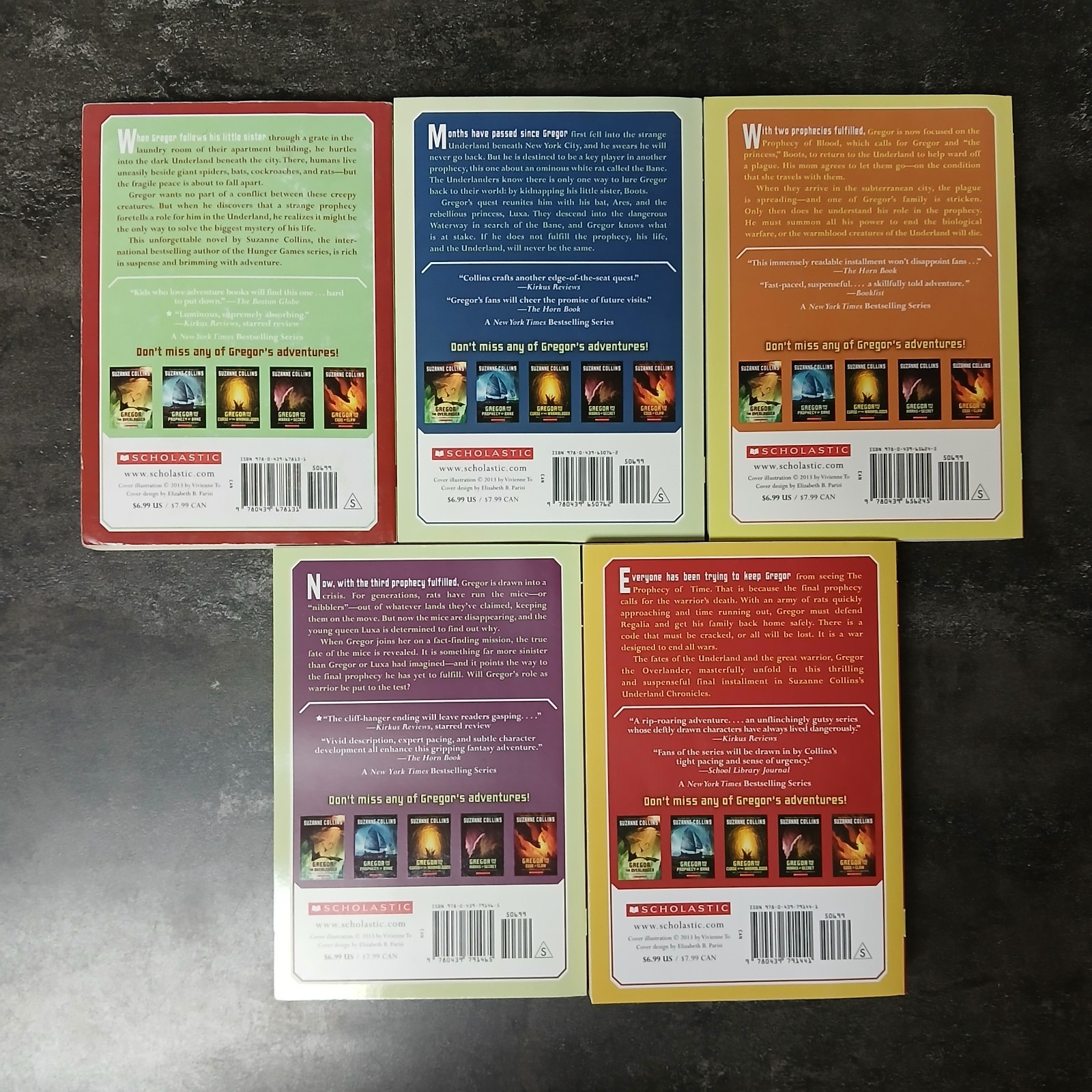 Gregor the Underland Chronicles Box Set Suzanne Collins 5 Book Softcover Fantasy