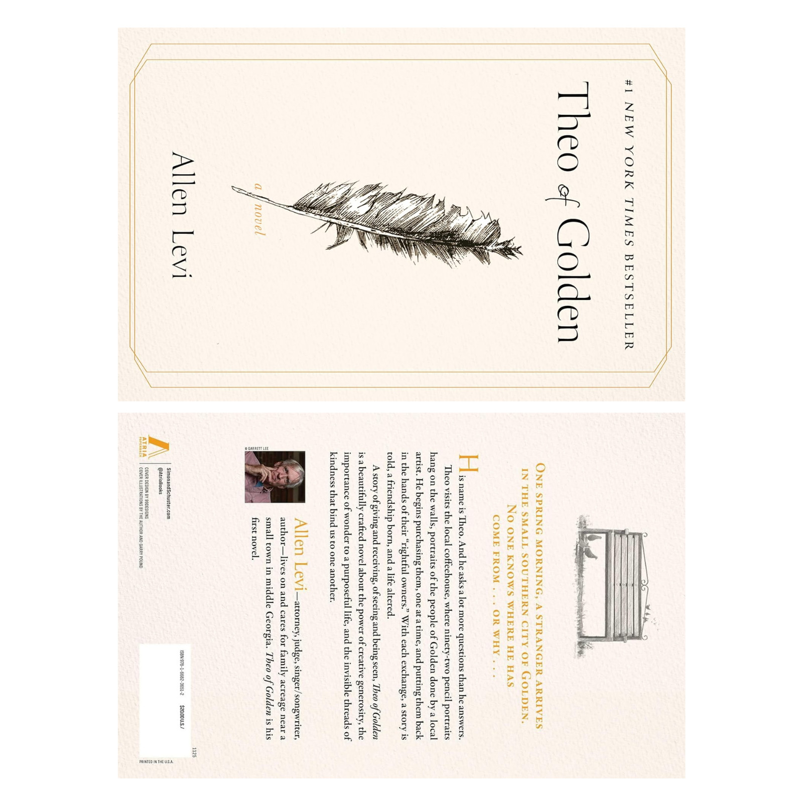 Theo of Golden by Allen Levi Paperback Fiction Novel English Book 2025 NYT Bests