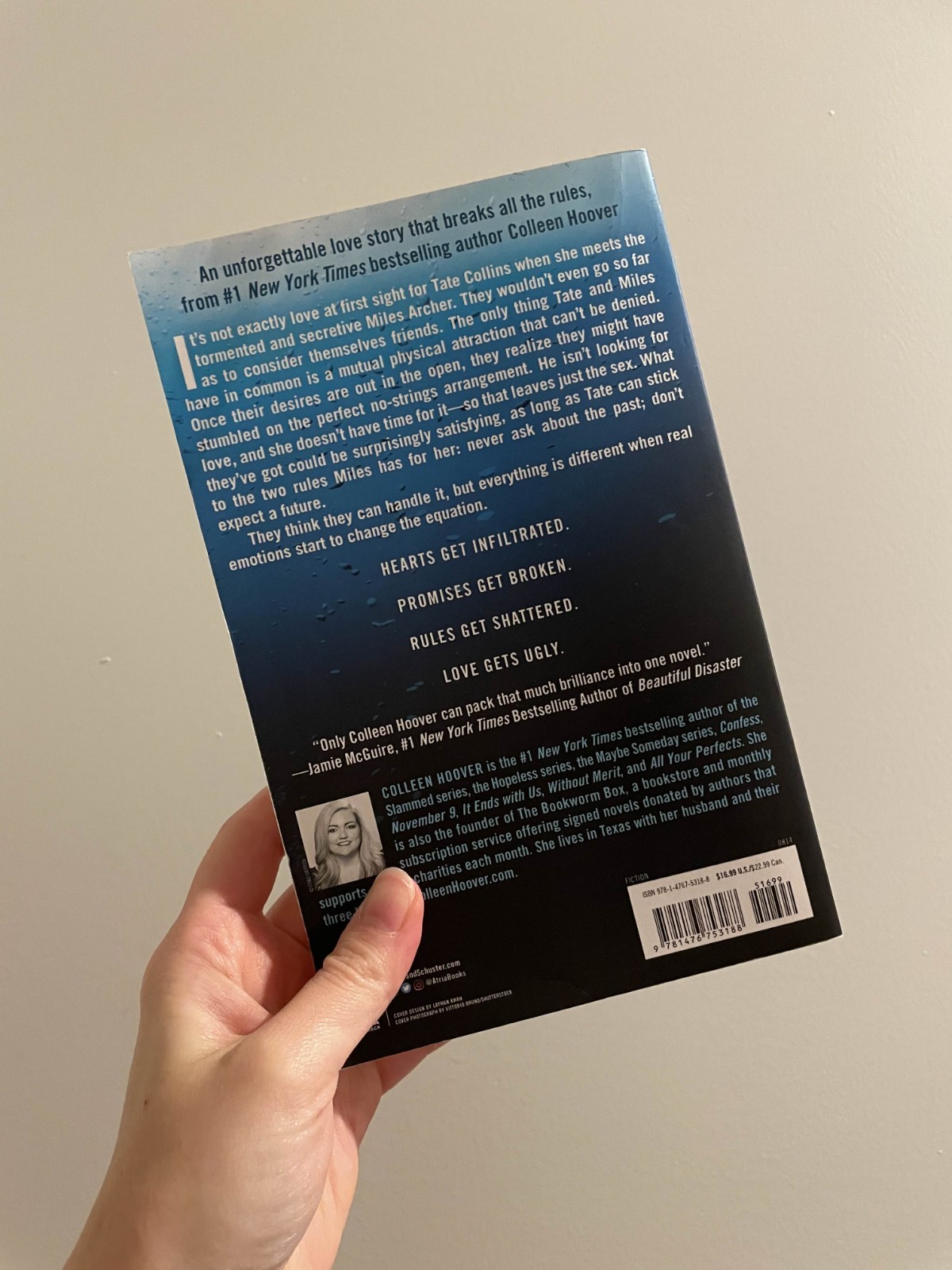 Ugly Love By Colleen Hoover, First Atria Edition Paperback
