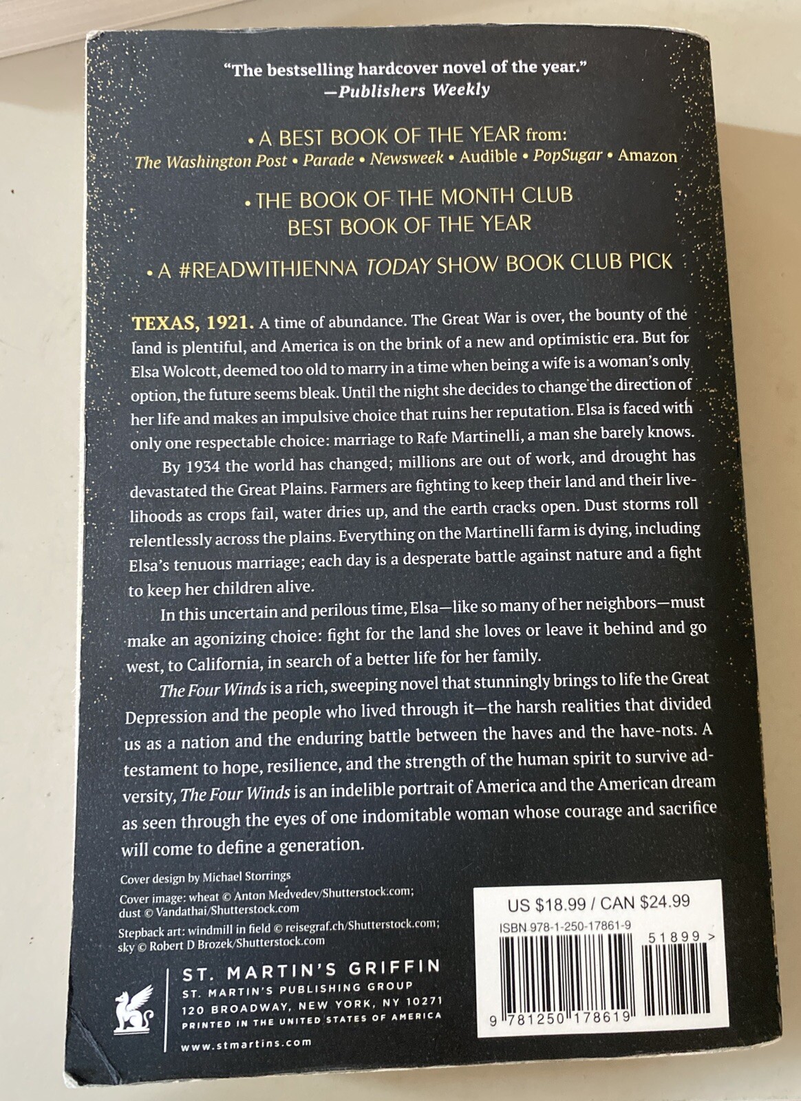 The Four Winds : A Novel by Kristin Hannah (2023, Trade Paperback)