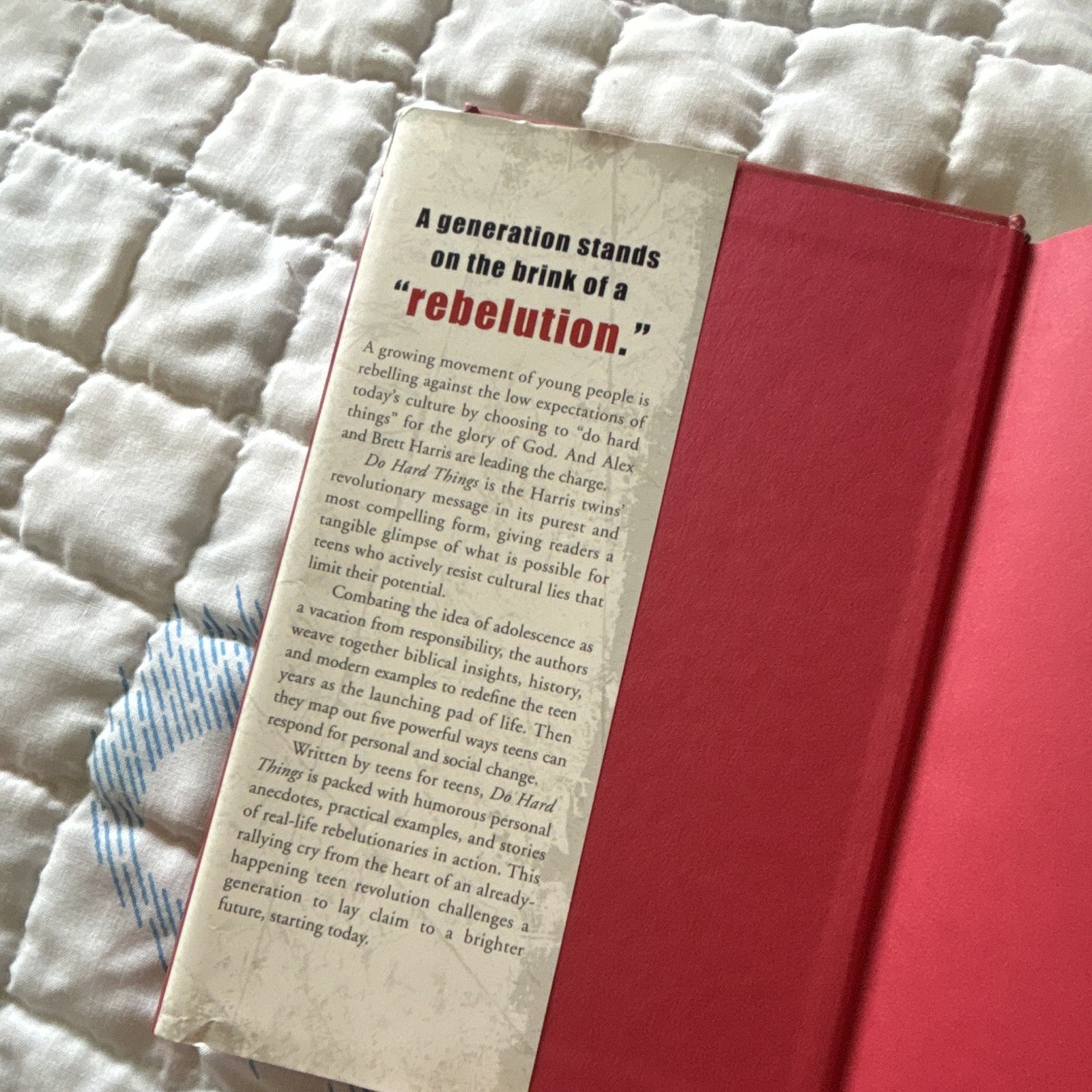 Do Hard Things: A Teenage Rebellion Against Low Expectations – Harris (2008)
