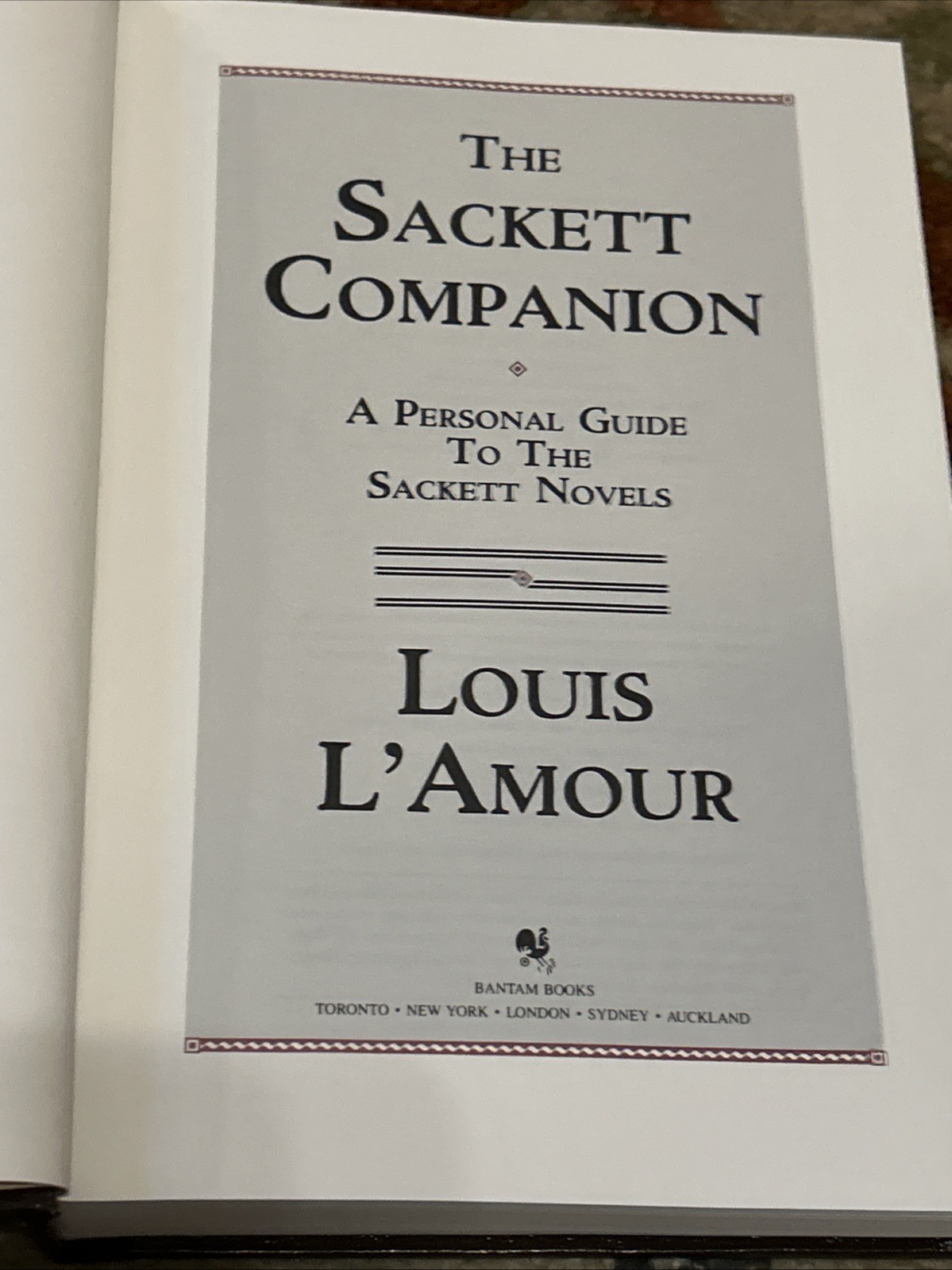 Louis L’Amour Leatherette SACKETT Collection Nearly Complete 15 Vol & Companion