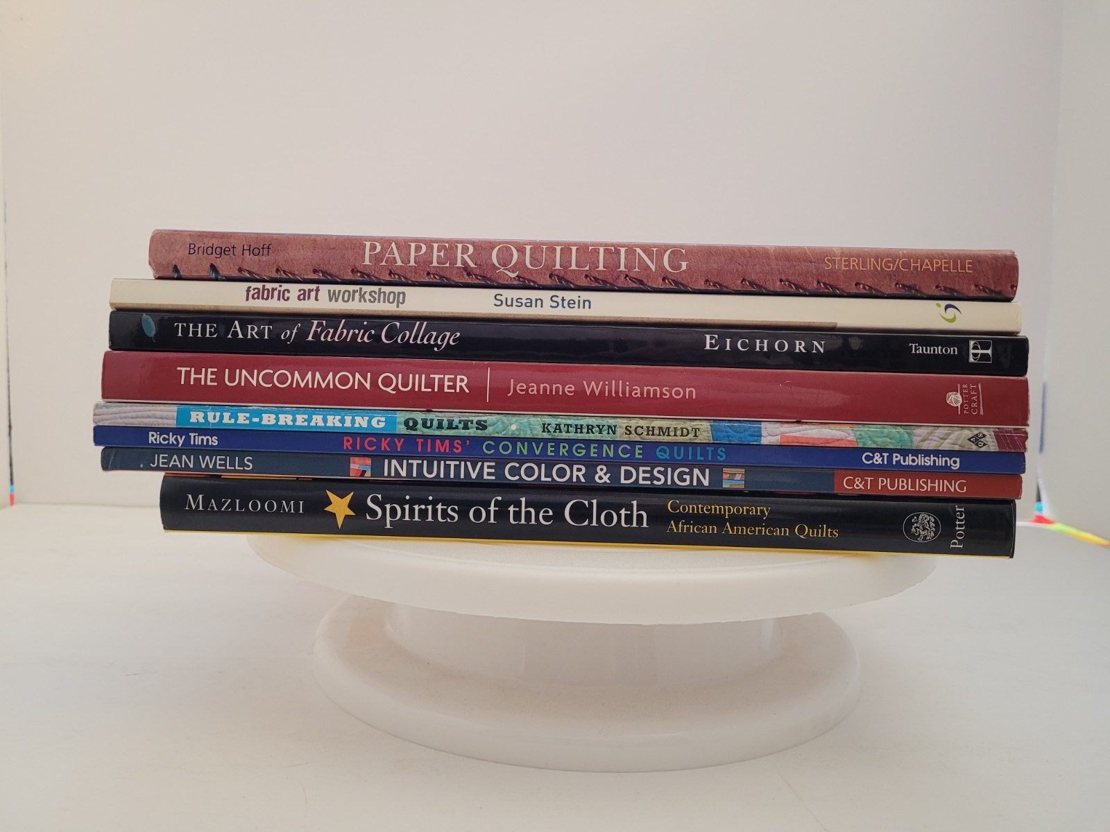 Art Quilting Book Lot: Jean Wells Carolyn Mazloomi Ricky Tims Design 8 Book Lot