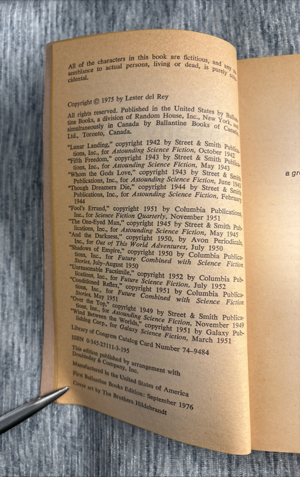 The Early Del Rey – Volume 1 and Volume 2 – Sci Fi Paperbacks