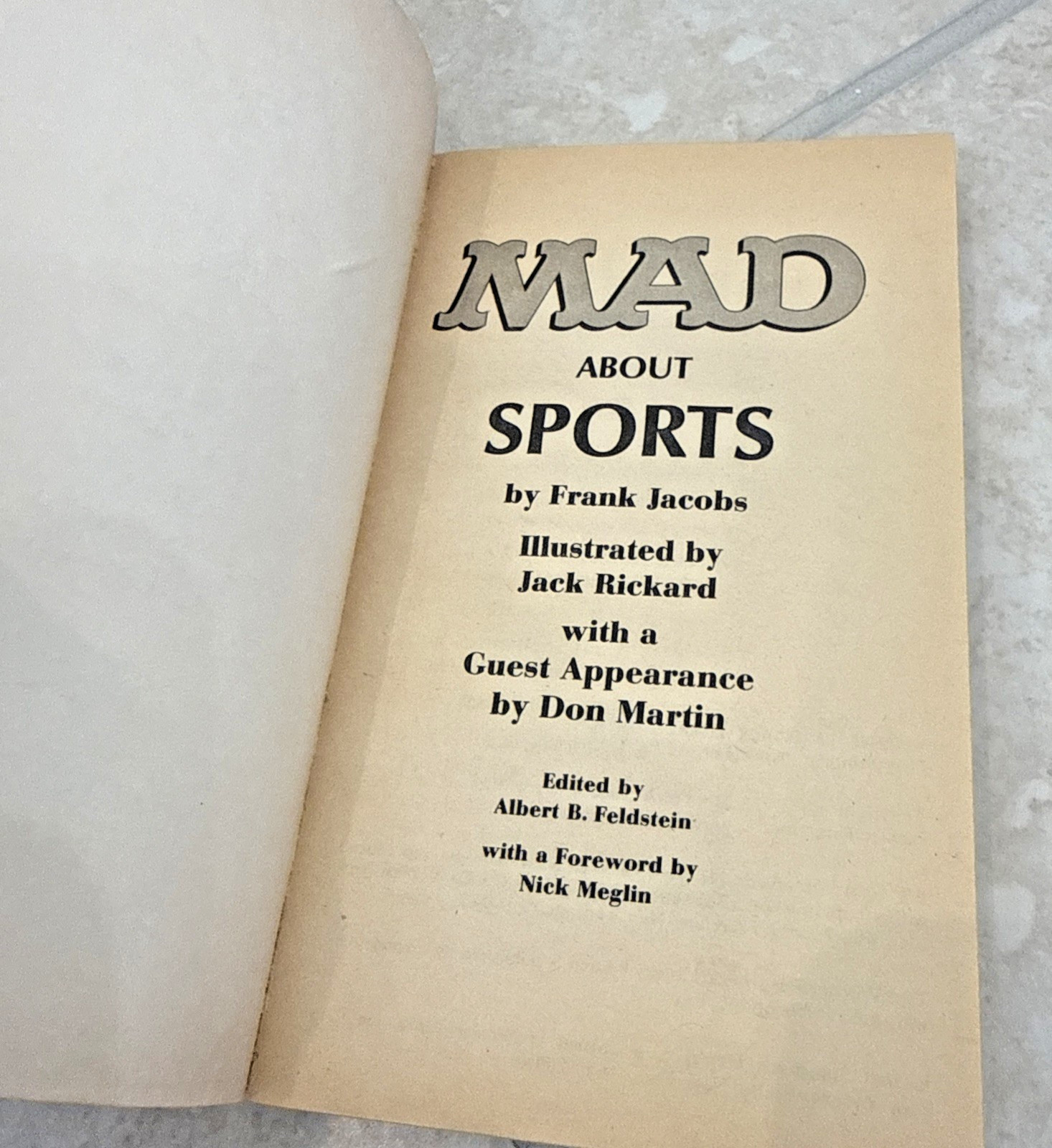 Mad About Sports Warner Paperback Library Edition 1972 First Printing