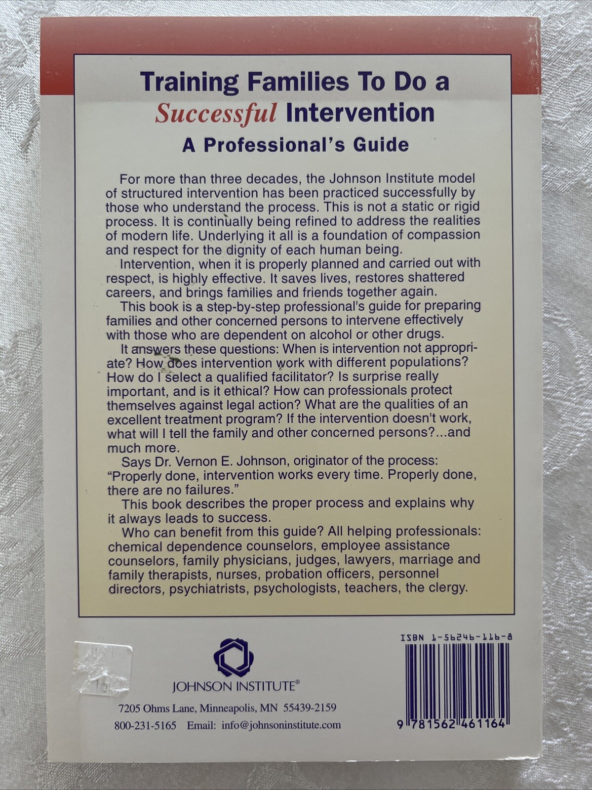 Training Families to Do a Successful Intervention: A Professional’s Guide