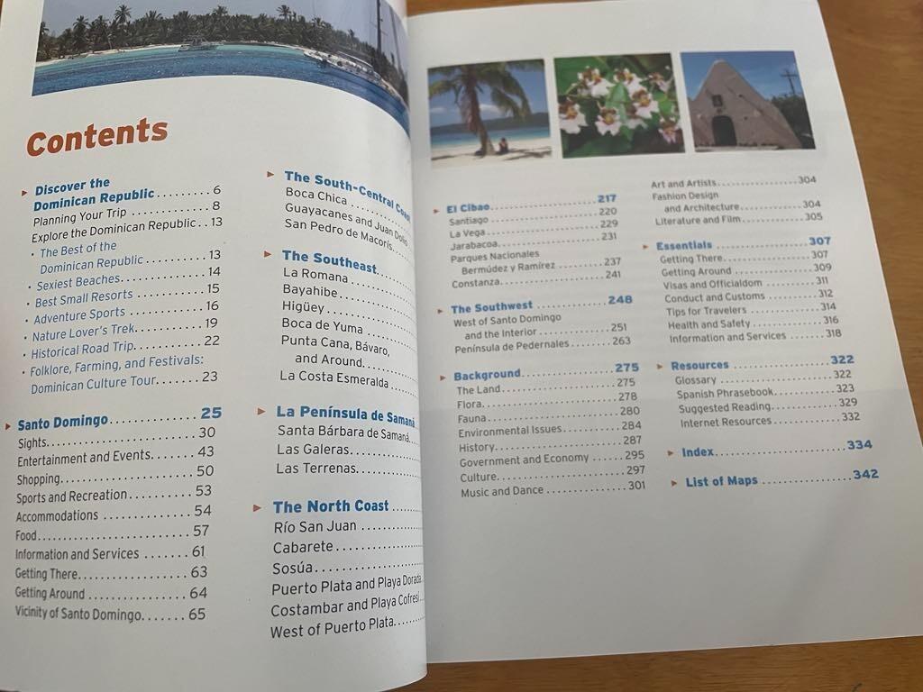 DOMINICAN REPUBLIC Travel Guide Moon Handbooks 342 Pages
