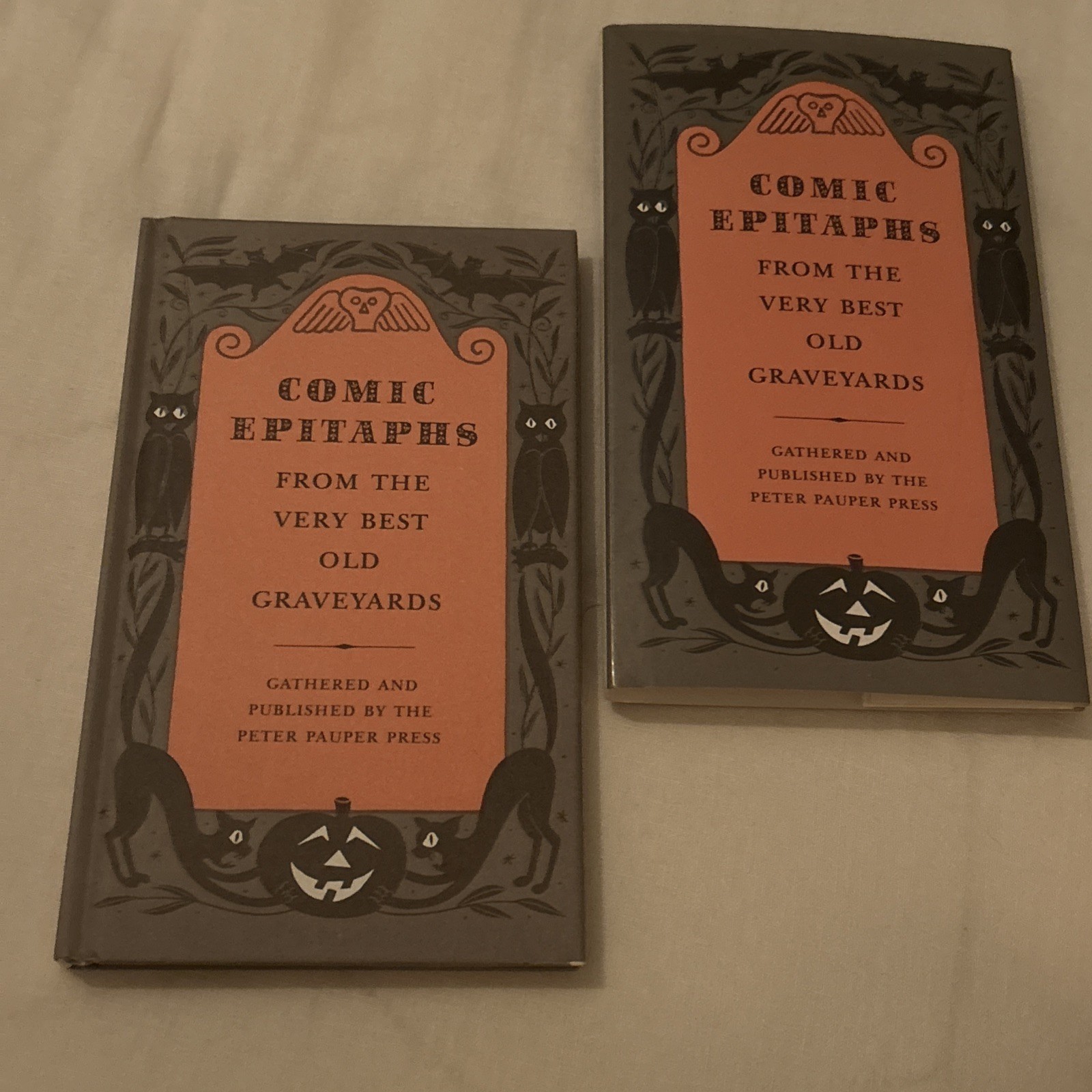 NEW Comic Epitaphs From The Very Best Old Graveyards HCDJ Vintage Halloween 1957