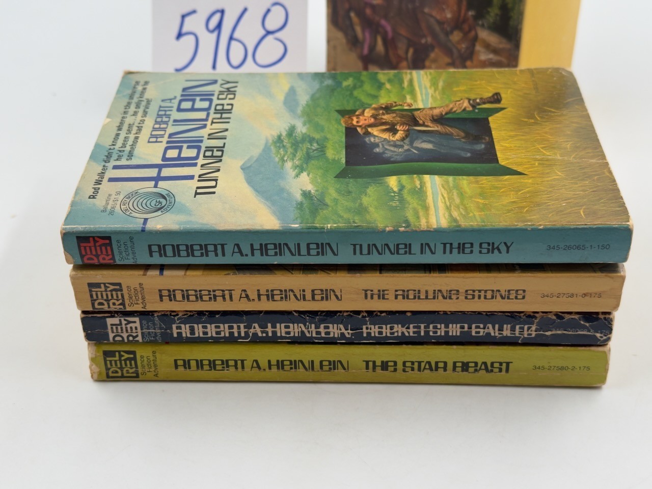 Robert Heinlein PB Del Rey Future Worlds of Box Set 4 Books, 1978