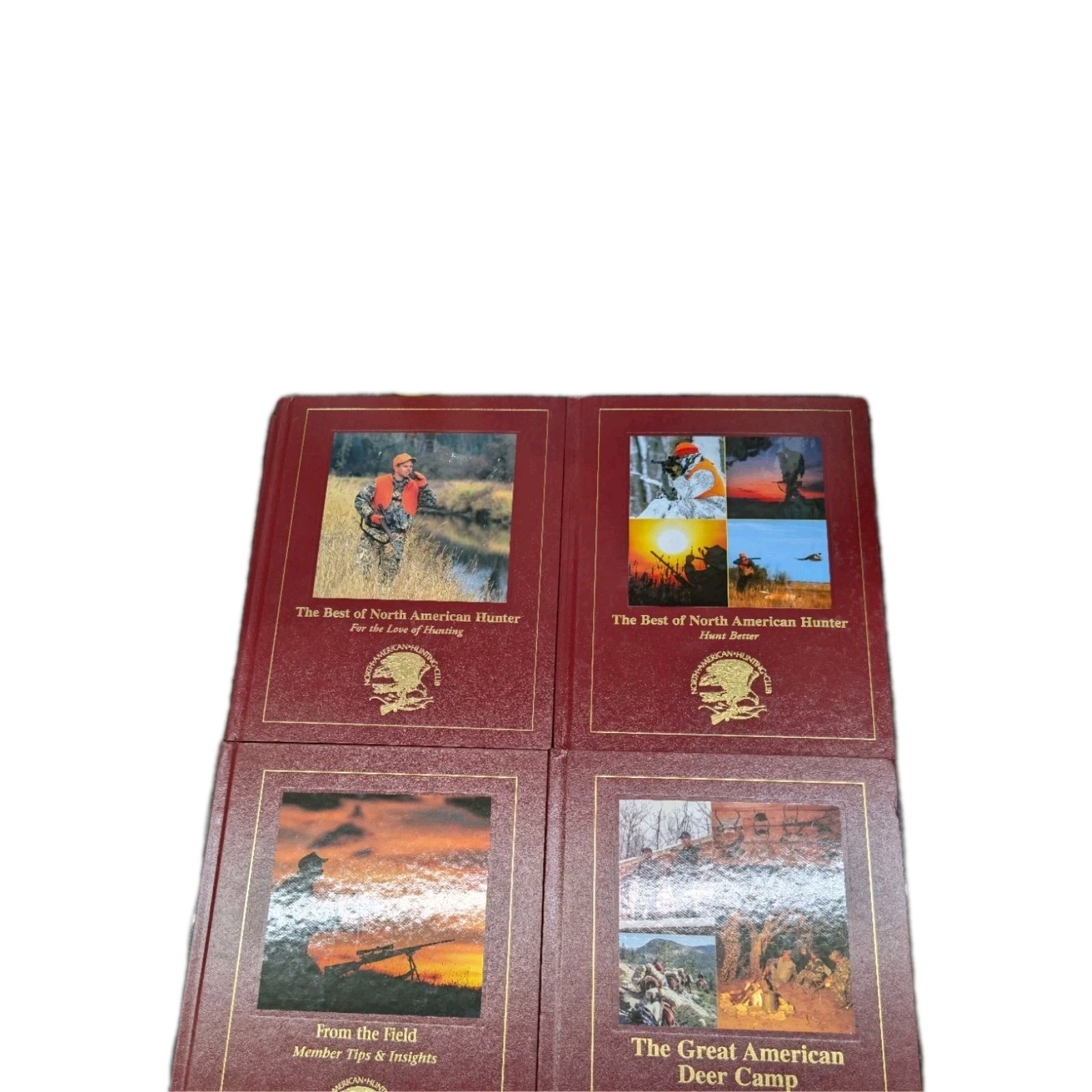 Lot Of 9 North American Hunting Club Hardback Books, Camp, Essentials, Best Of