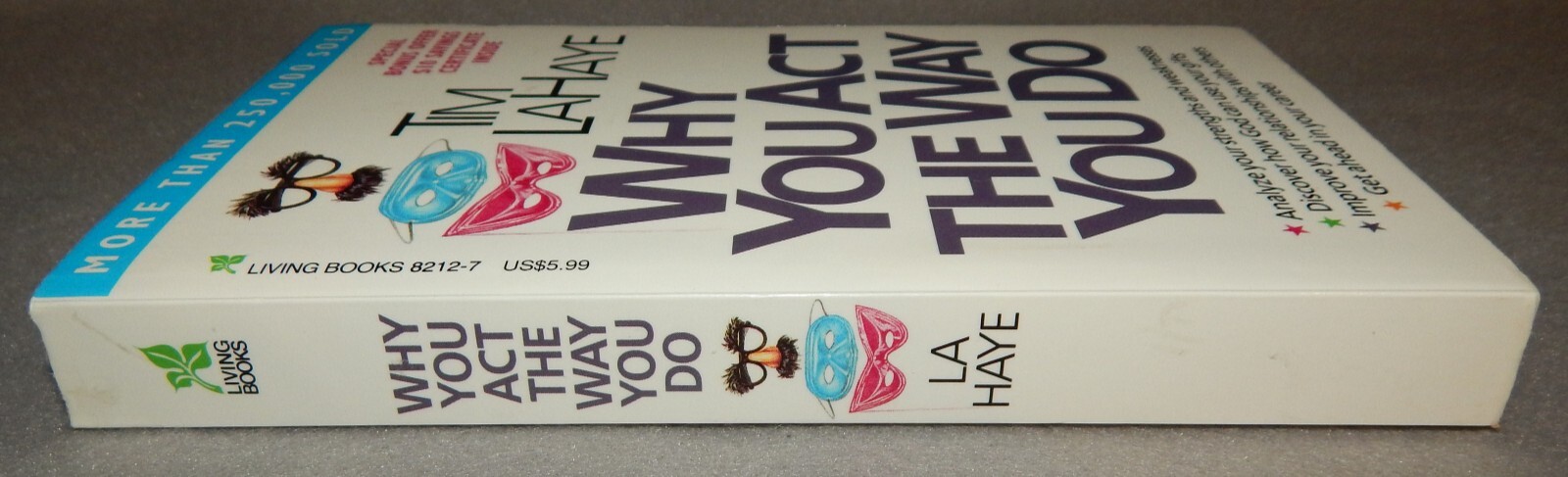 Why You Act The Way You Do by Tim LaHaye (Paperback, 1984) New
