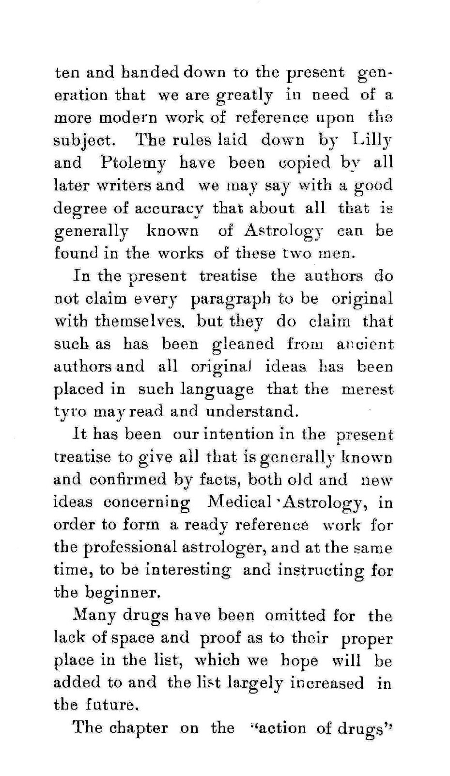 Medical Astrology „1899“ 71 Pages
