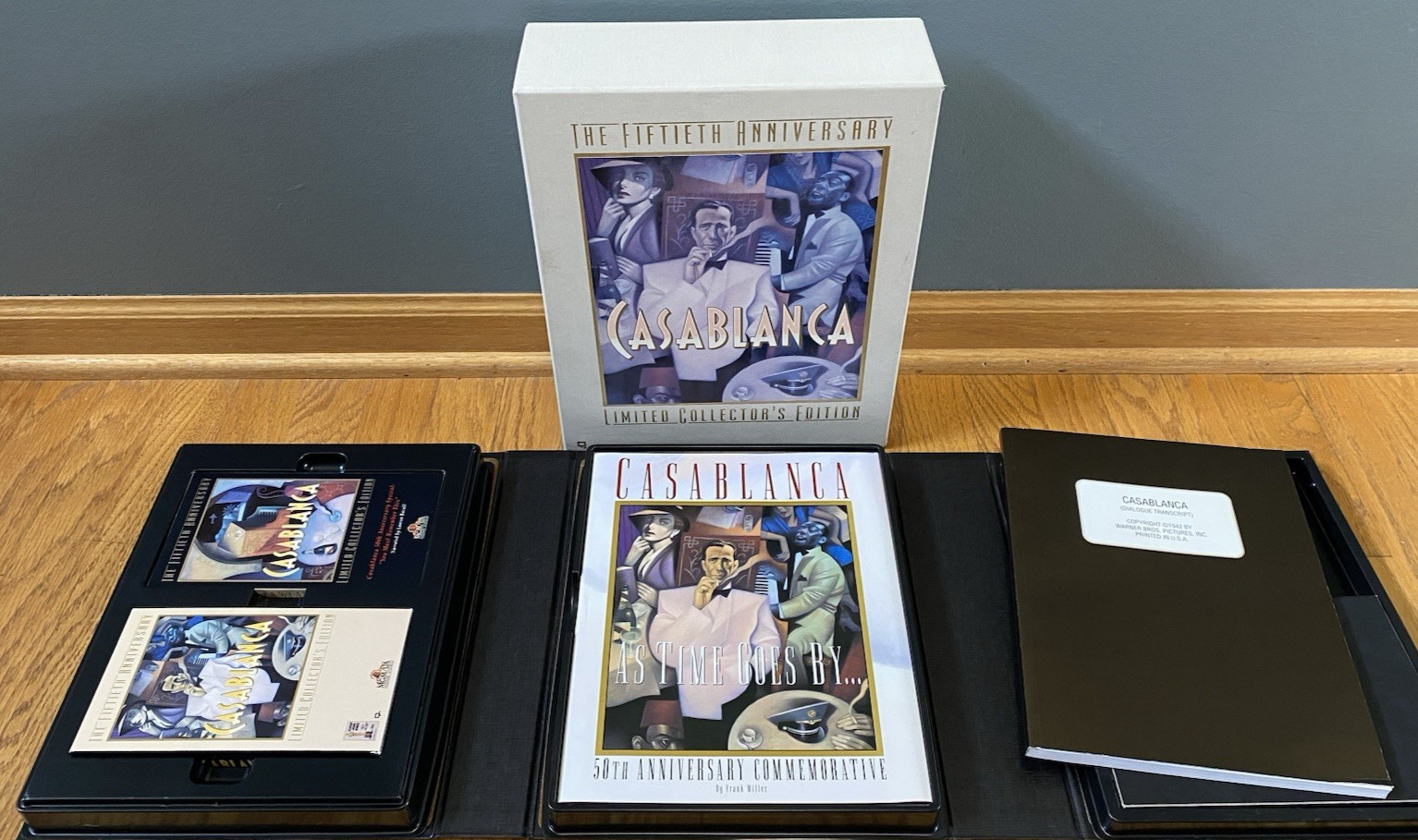 Casablanca 50th Anniversary Limited Collectors Edition Box Set Book VHS 1992