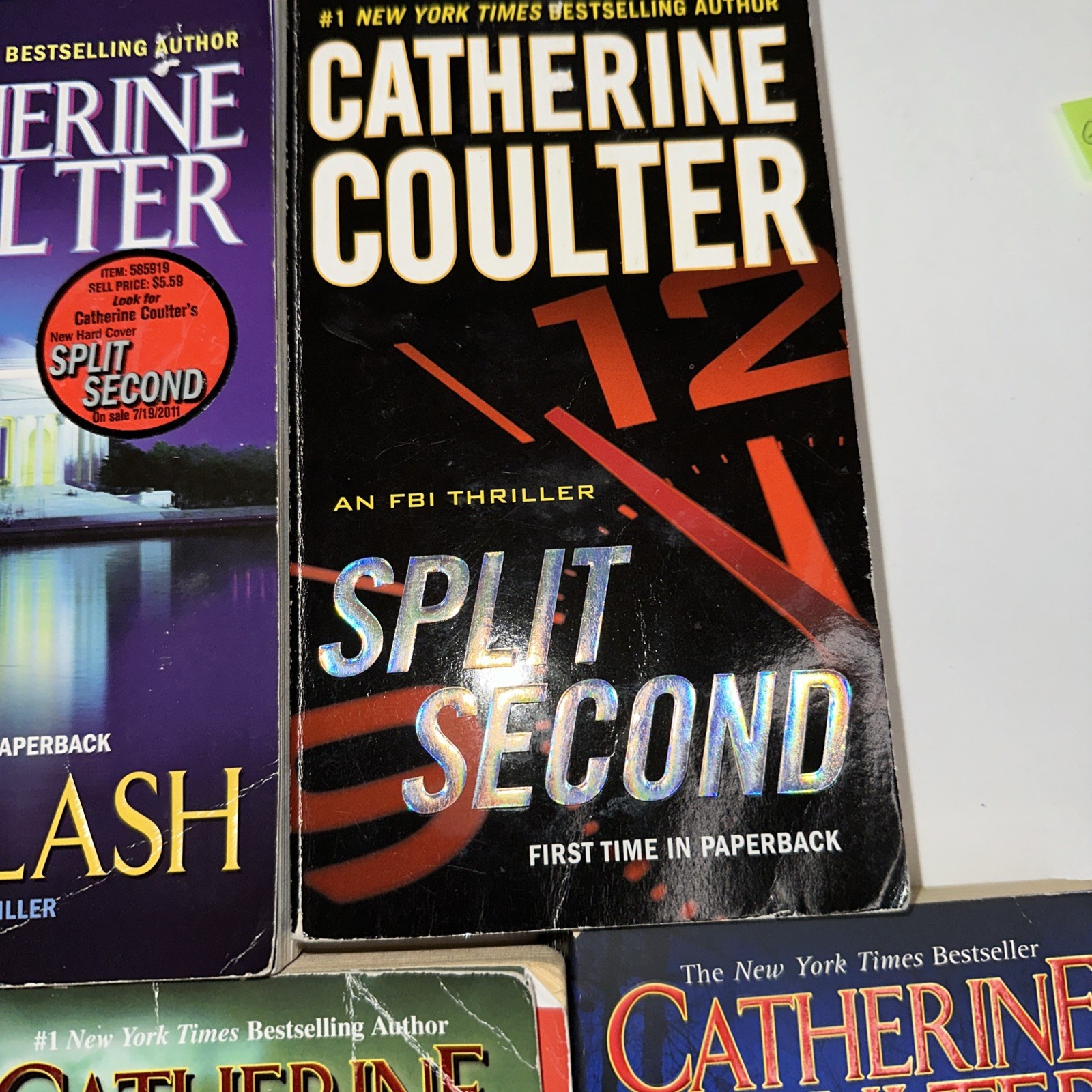 LOT OF 9 CATHERINE COULTER SUSPENSE NOVELS 8 in the FBI Thriller Series+1 Other