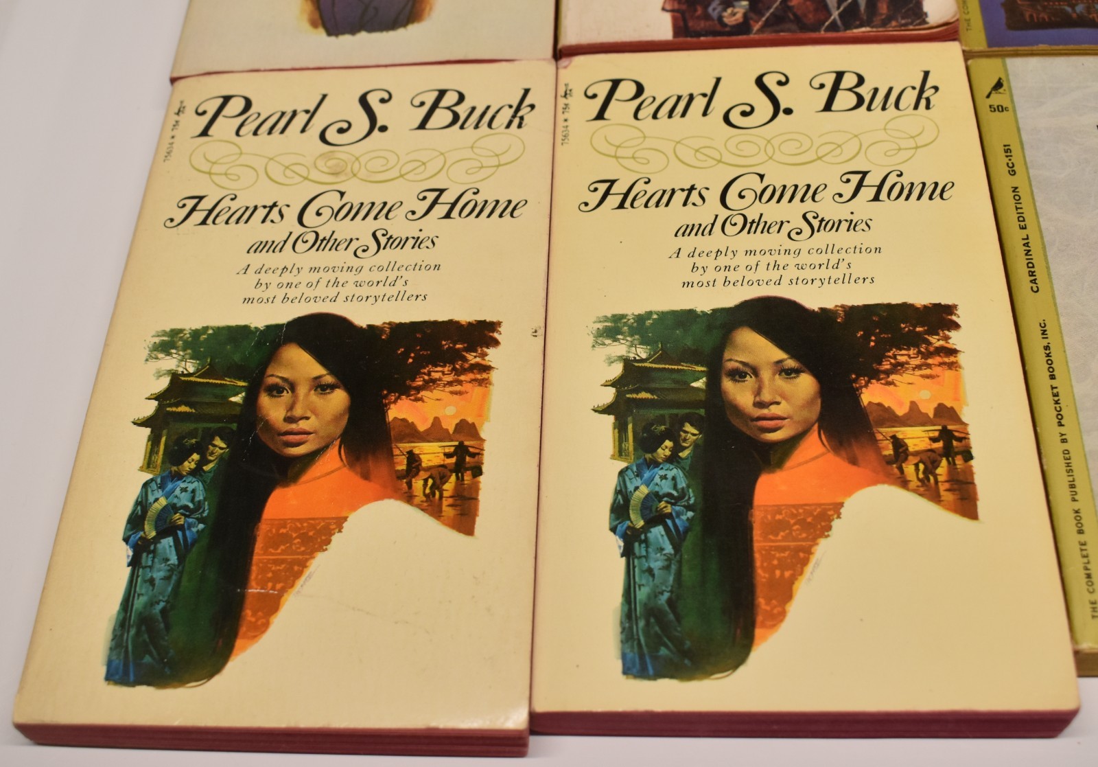 8 paperback book lot PEARL S. BUCK hearts come home GOD’S MEN peony PEKING