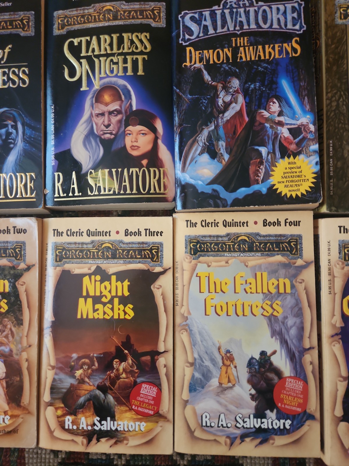 R.A. Salvatore Paperback Book Lot Of 12 Fantasy Fiction