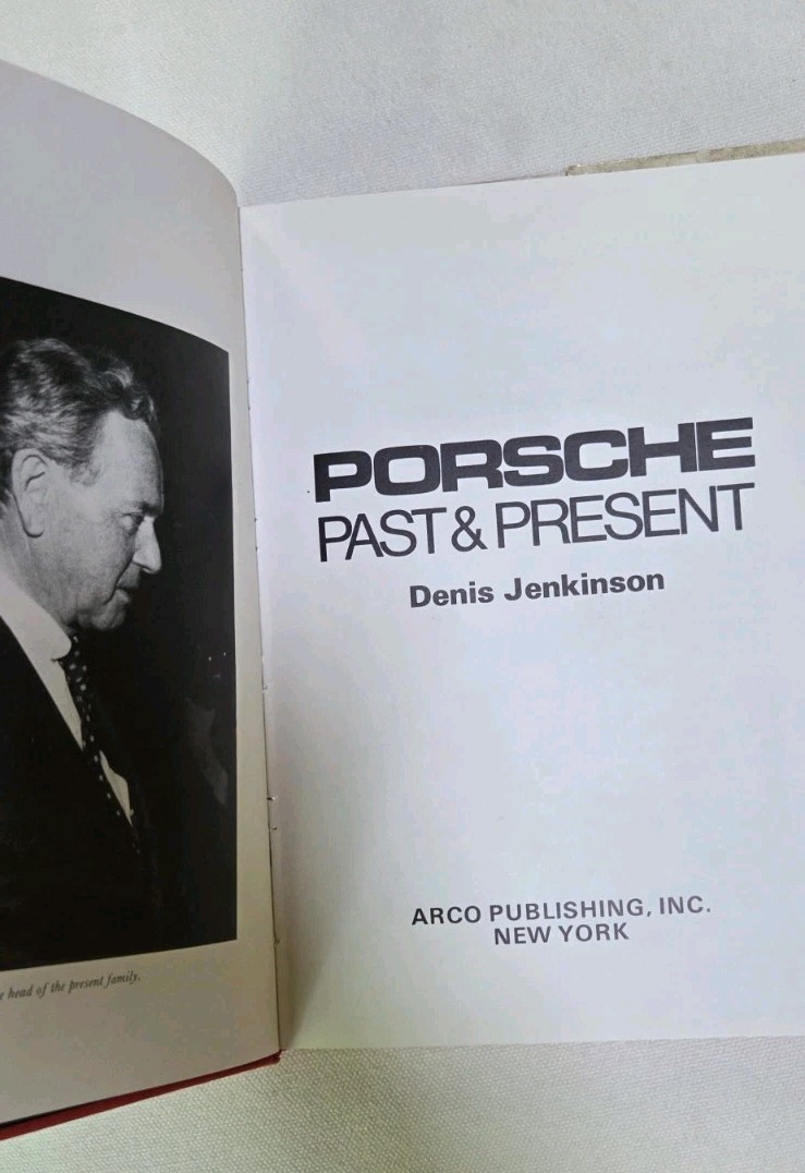 Porsche Past And Present By Denis Jenkinson Hardcover 944 911 912 Air Cooled