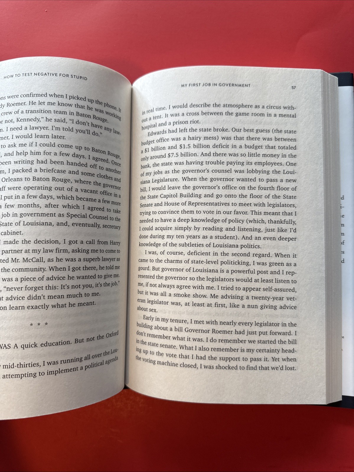 How to Test Negative for Stupid: And Why Washington Never Will by John Kennedy
