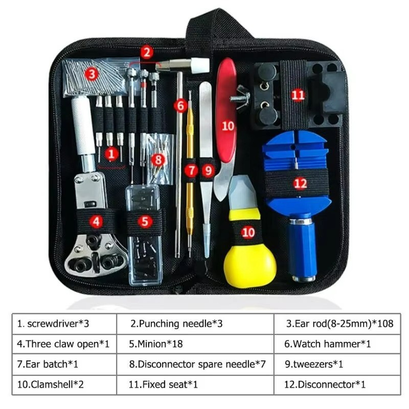 Watch Link Removal Kit,Watch Repair Kit, Watch Case Opener Spring Bar Tools