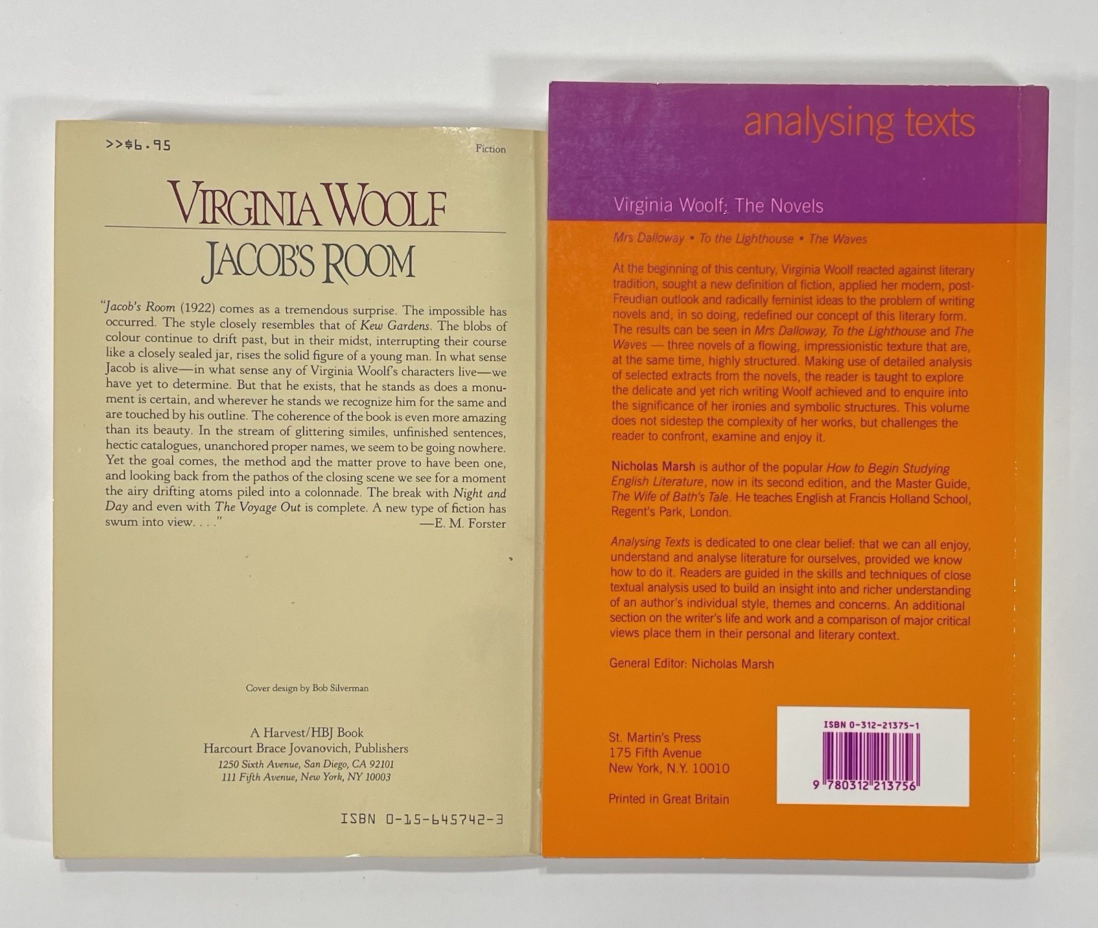 VIRGINIA WOOLF Book Lot – Orlando, Jacob’s Room, Letters Of Virginia & Biography