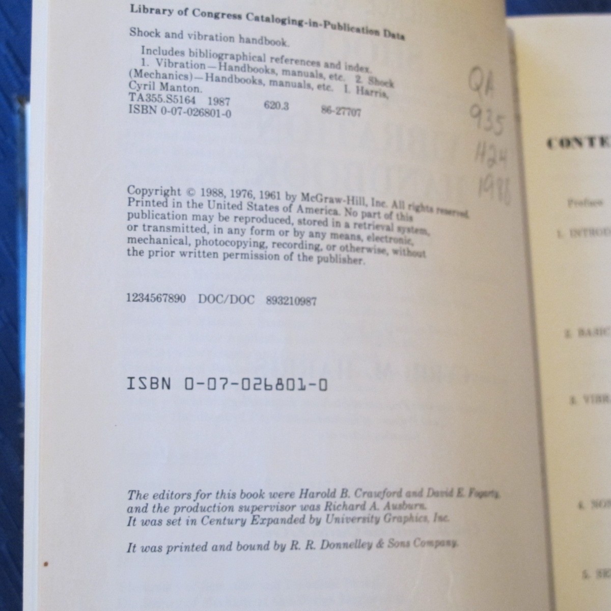 Shock and Vibration Handbook by Cyril M. Harris (1988, Hardcover)