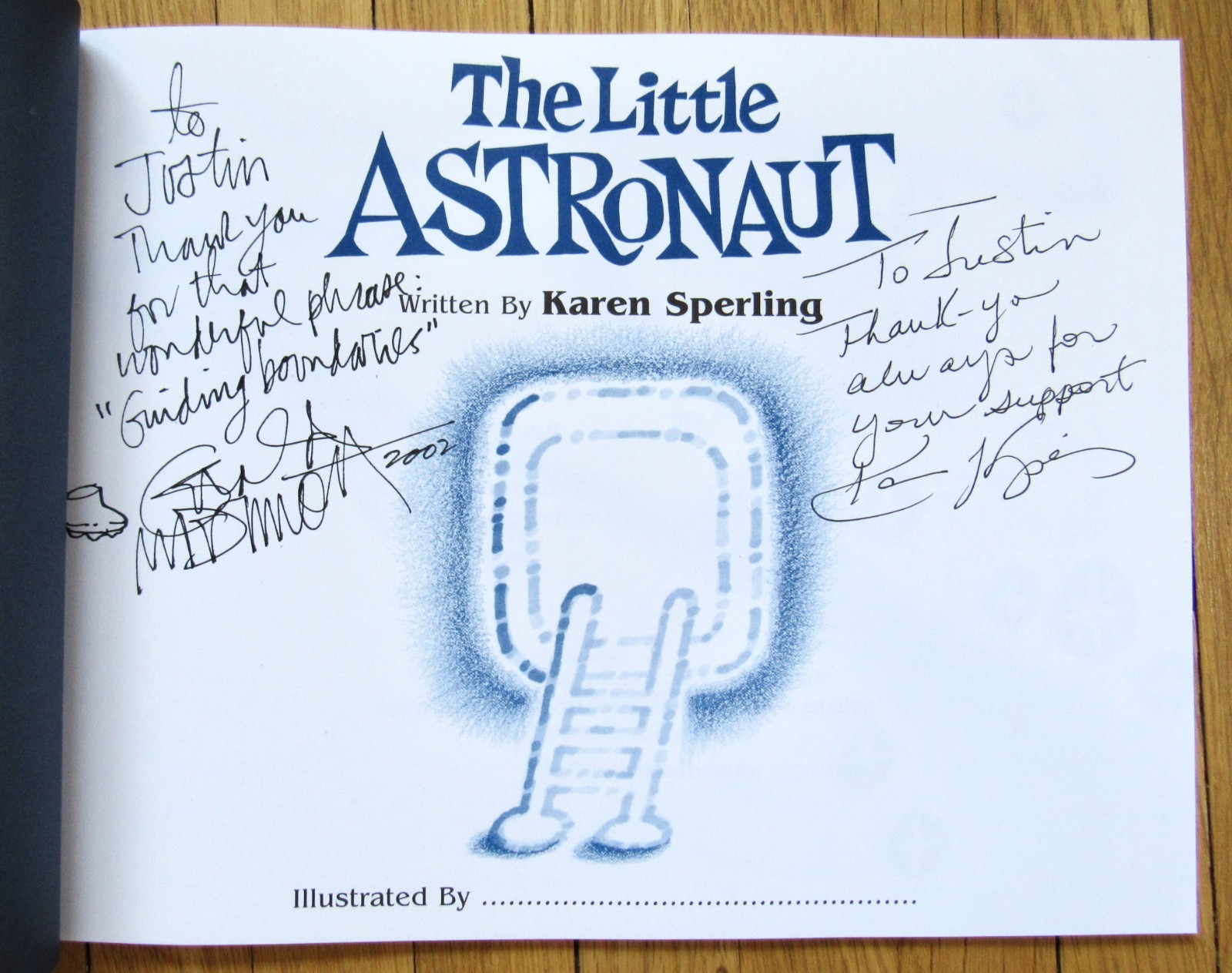 Lot 4 THE LITTLE ASTRONAUT Series Karen Sperling & Gerald McDermott Signed 2x PB