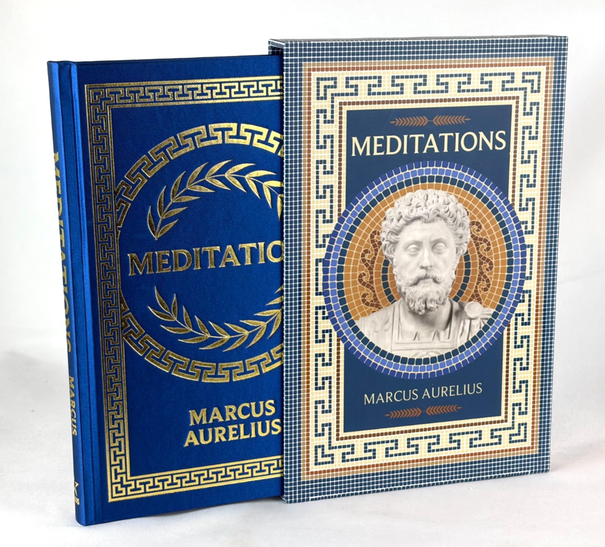 Rare – Meditations by Marcus Aurelius & George Long Deluxe Slipcased Silkbound