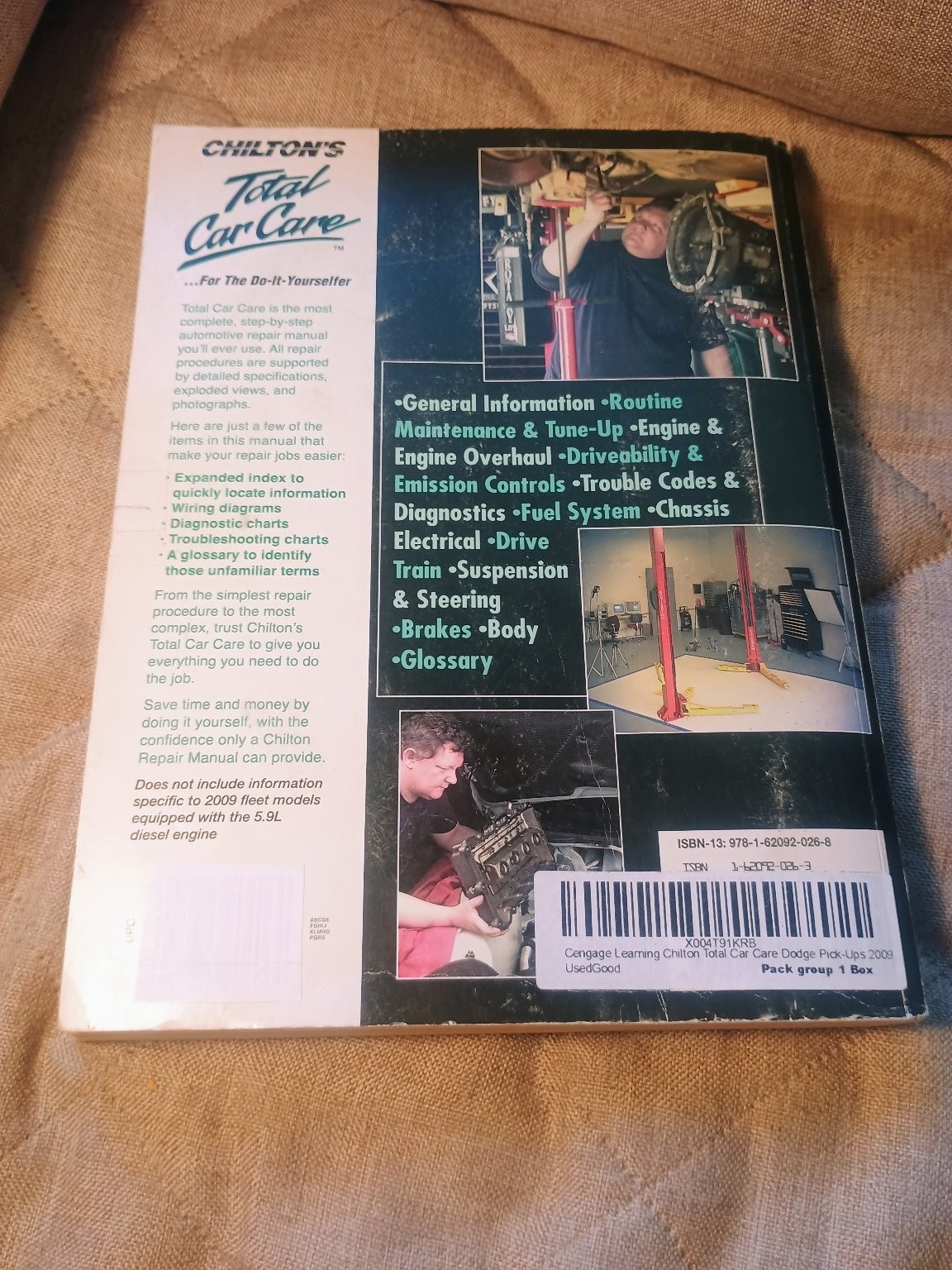 Chilton Dodge Pick-Ups 2009-12 Repair Manual Tim Imhoff Haynes 20406