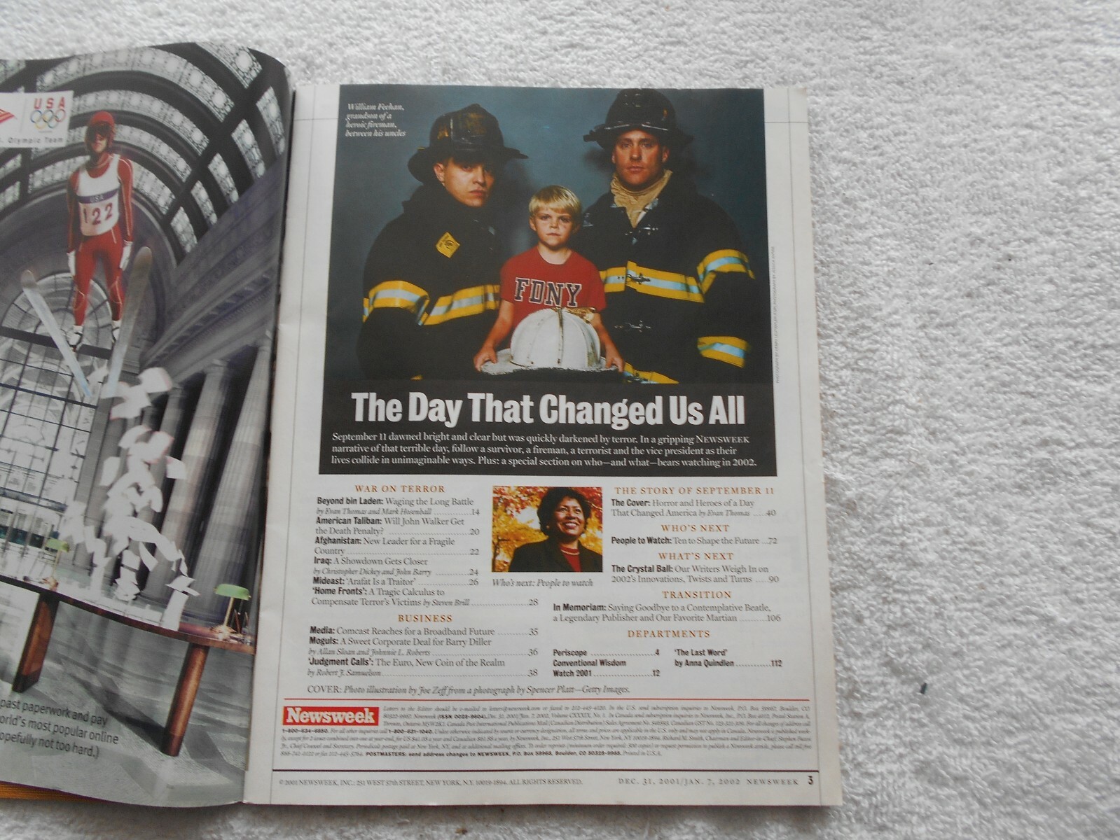 NEWSWEEK Magazine-DEC 31,2001-JAN 7,2002-SEPT. 11-SPECIAL DOUBLE ISSUE