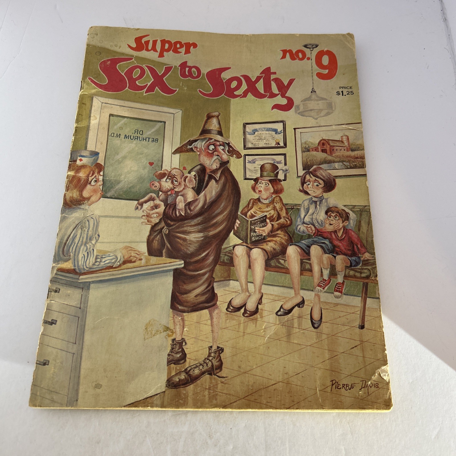 Vintage Pierre Davis, Super Sex To Sexty #25 And #9 Adult Humor, Comic Lot Of 2￼