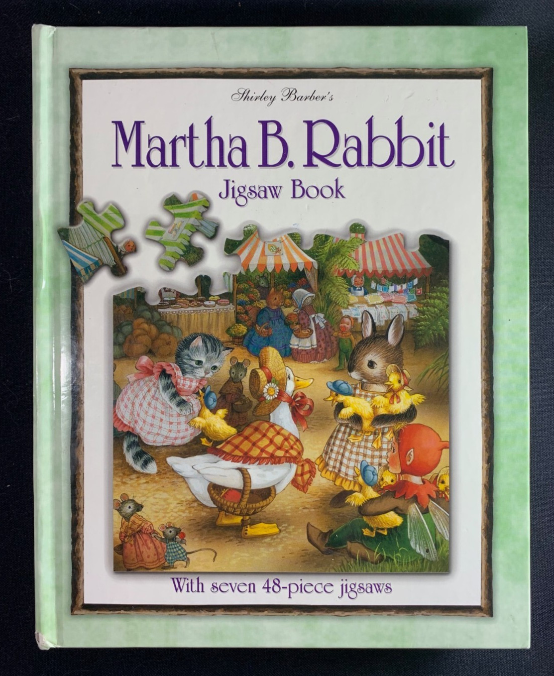 (MJS 6) Vintage NEW Martha B. Rabbit Jigsaw Book, Hardback 2001
