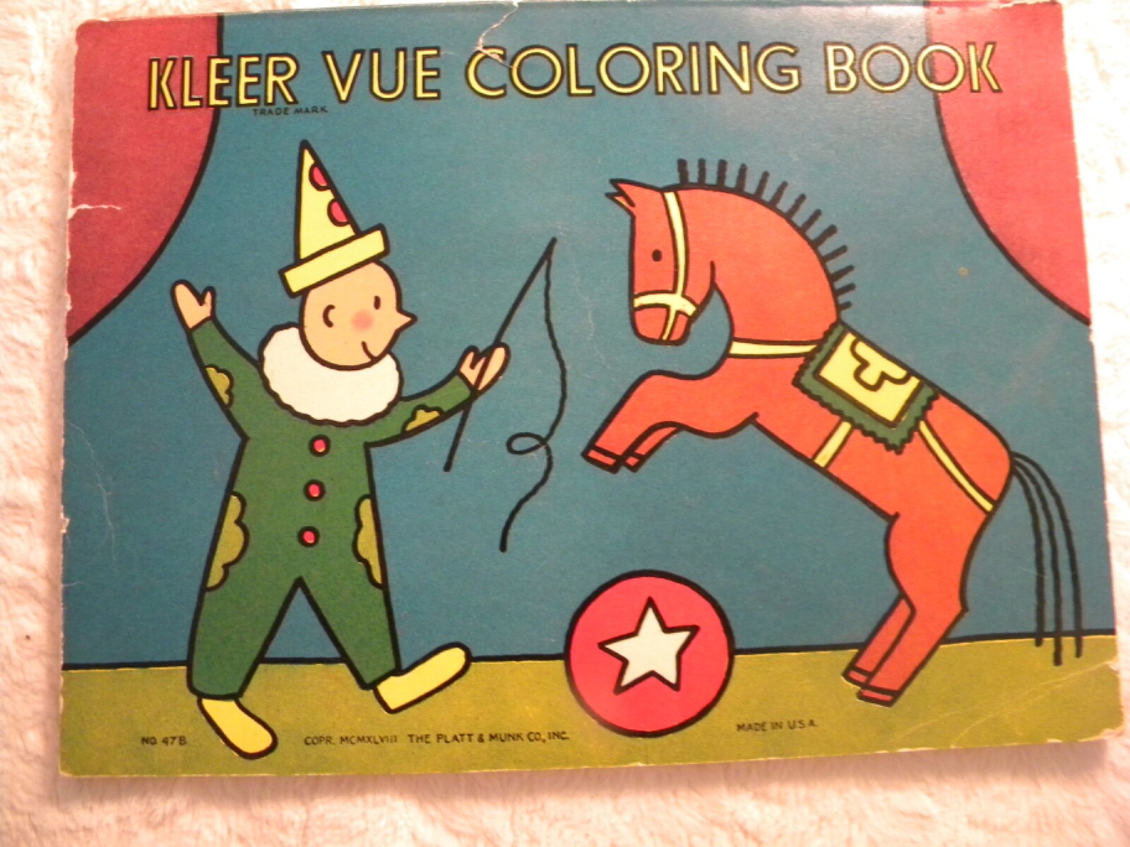 vintage lot 6 Reading Readiness workbooks/color books-5 new