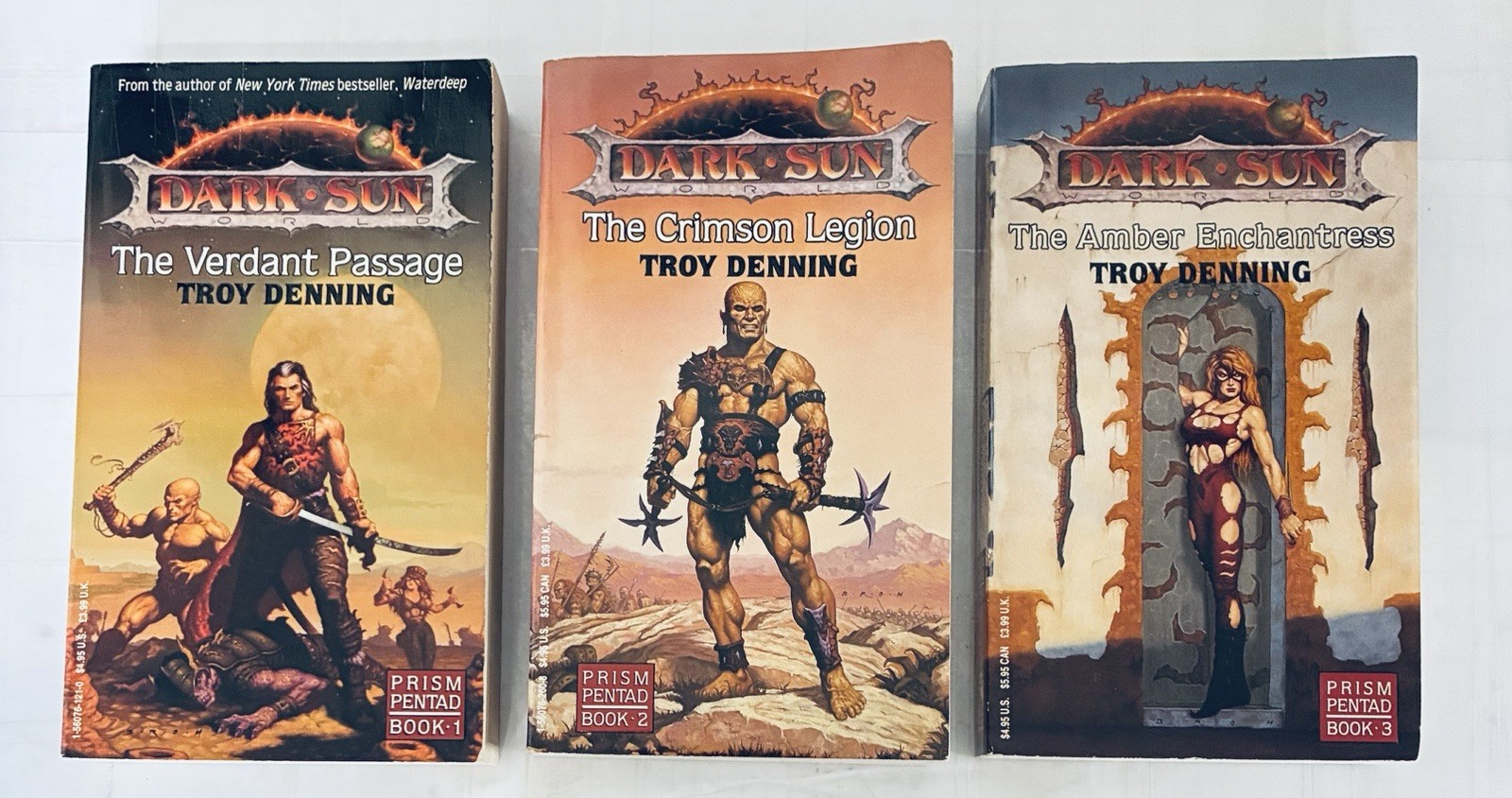 Dark Sun Prism Pentad Books 1 2 3 Paperback Troy Denning WIZARDS OF THE COAST