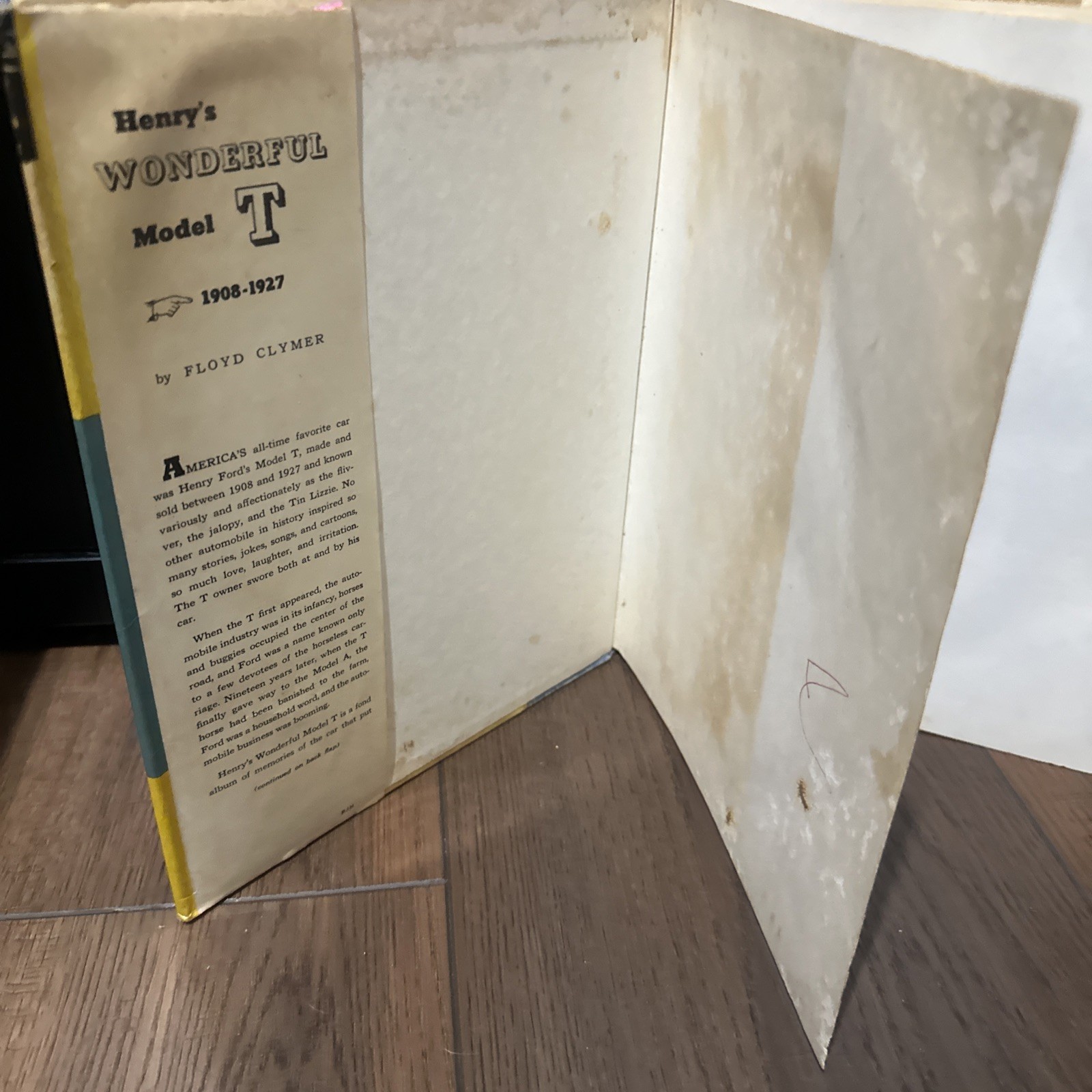 Henry’s Wonderful Model T 1908-1927 by Floyd Clymer Hardcover HC DJ Ford