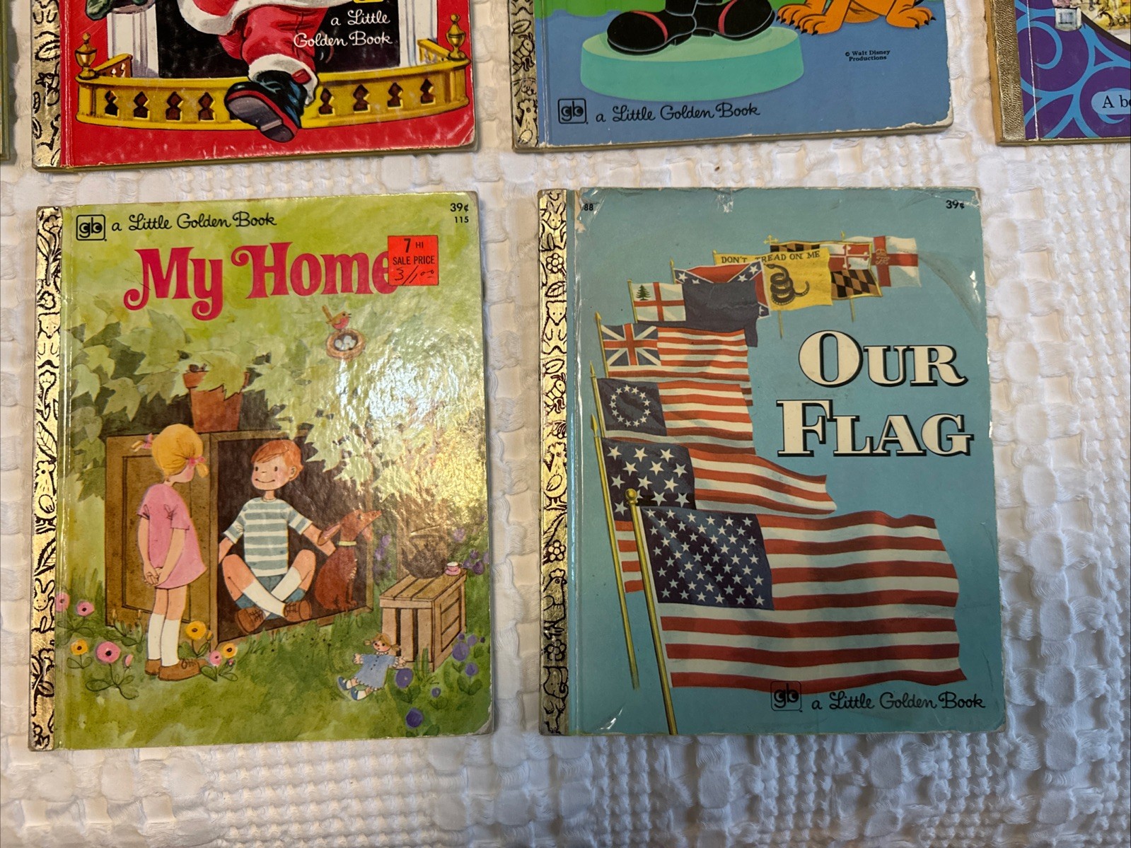A Little Golden Book Vintage Lot Of 10 Varying Condition 1970’s
