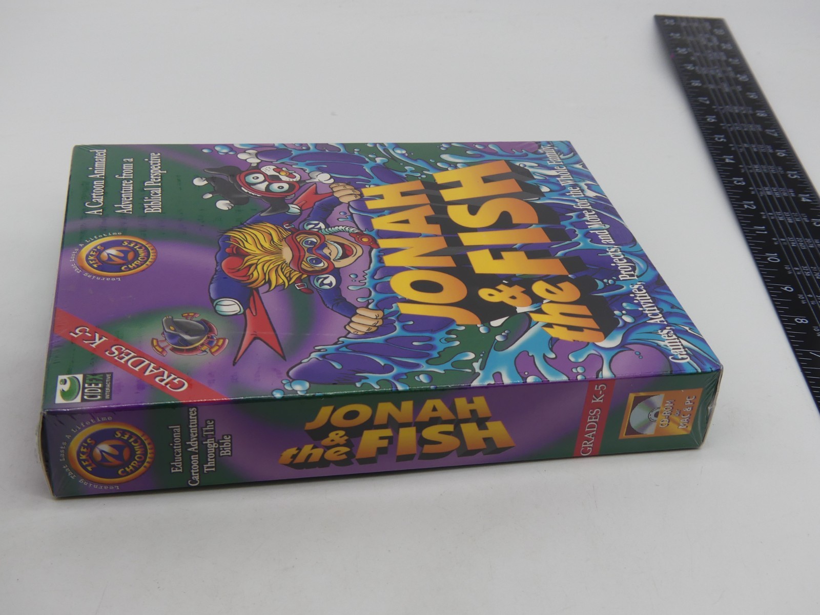 New Vintage Zeke’s Chronicles Jonah & The Fish Big Box PC 95 Mac Game CIDEFX
