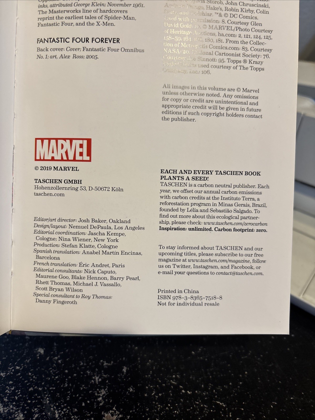 The Little Book Of Fantastic Four Roy Thomas Marvel Taschen Hardcover Comic Art