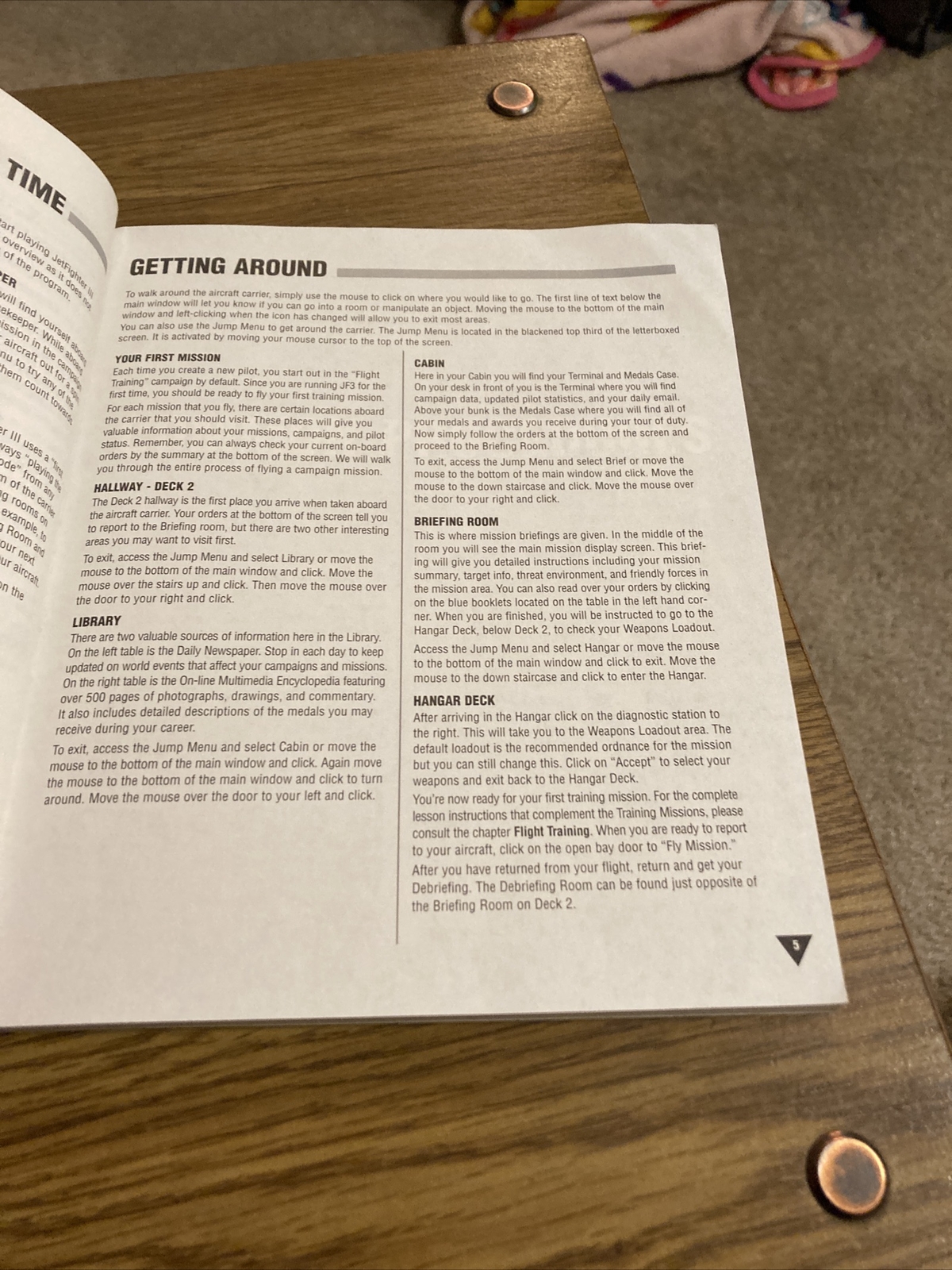 Jetfighter III, R.D.F. Handbook 1.2, Mission studios 1996 ( Book Only)